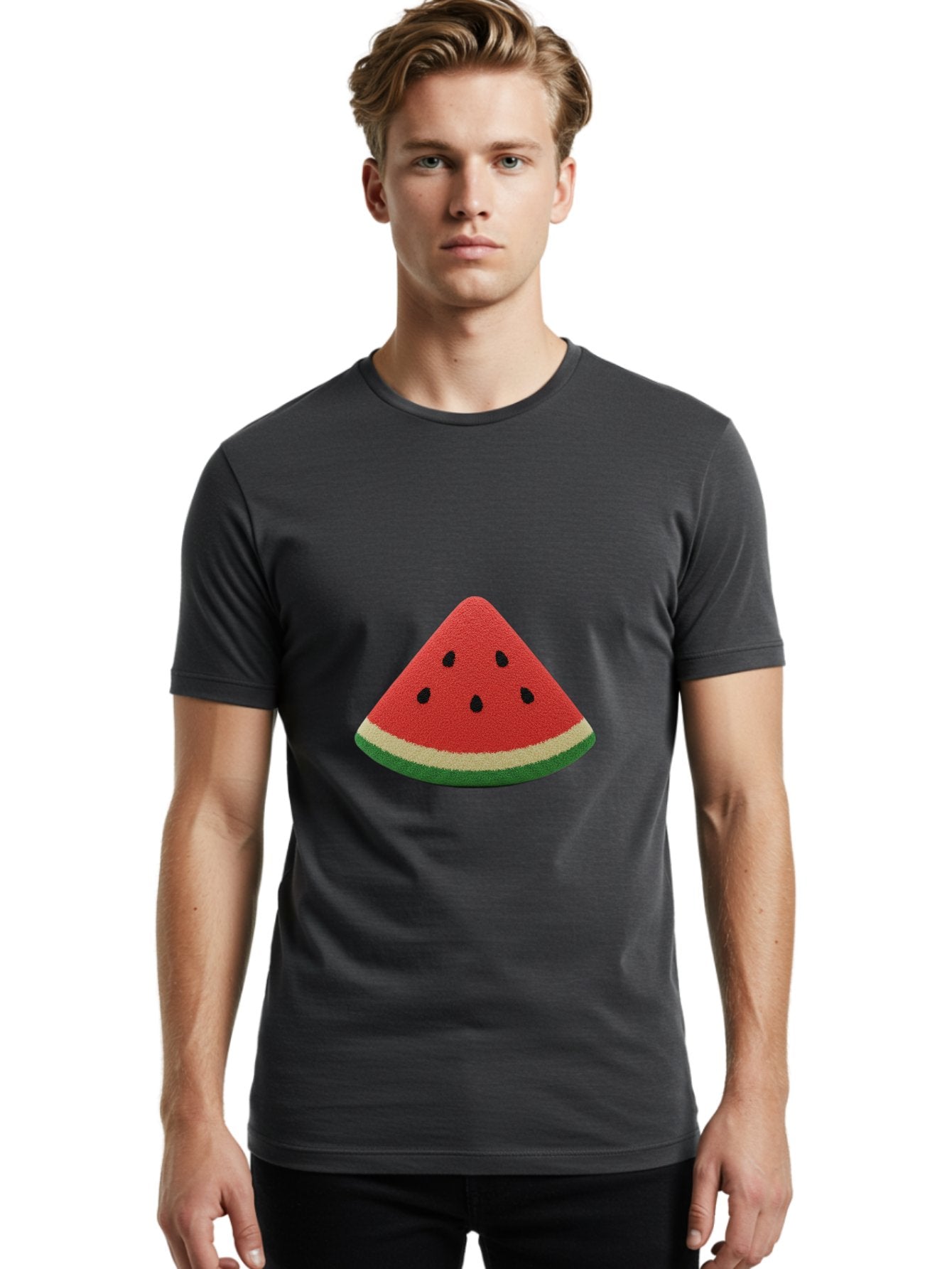Watermelon-Slice-3 Men'S Graphic Tee, 100% Cotton, Comfortable Casual Summer Wear, Machine Washable, Vintage Camera, Old Camera, Antique Camera, Black Camera, Classic Photography, Photography Equipment, Nostalgic Device, Film Camera, Bal592 17