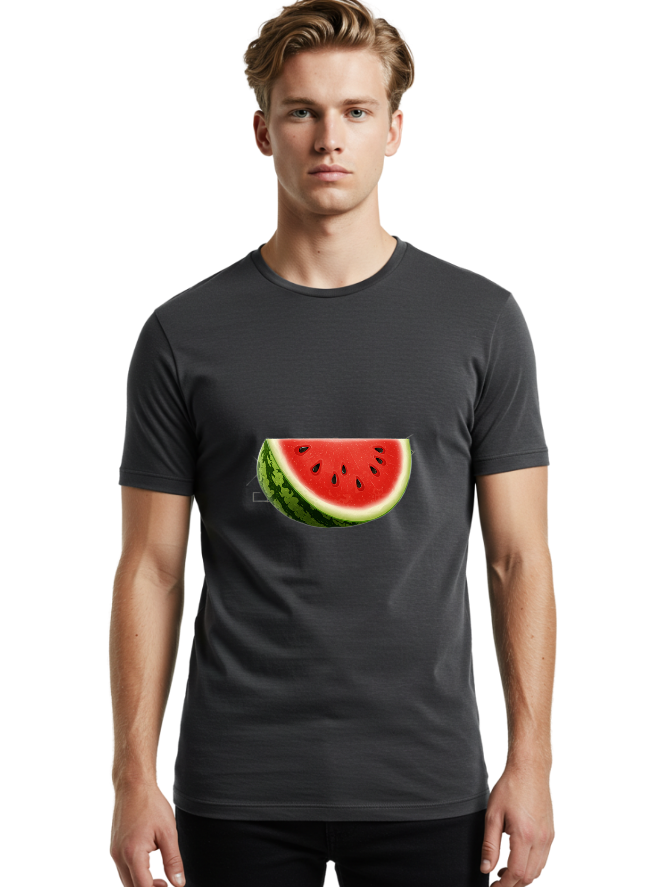 Watermelon-Slice-4 Men'S Graphic Tee, 100% Cotton, Comfortable Casual Summer Wear, Machine Washable, Vintage Camera, Old Camera, Antique Camera, Black Camera, Classic Photography, Photography Equipment, Nostalgic Device, Film Camera, Bal593 28