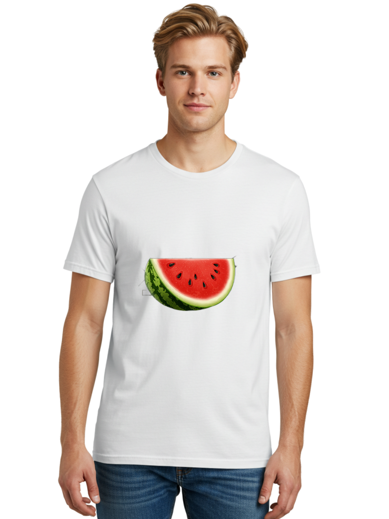 Watermelon-Slice-4 Men'S Graphic Tee, 100% Cotton, Comfortable Casual Summer Wear, Machine Washable, Vintage Camera, Old Camera, Antique Camera, Black Camera, Classic Photography, Photography Equipment, Nostalgic Device, Film Camera, Bal593 17