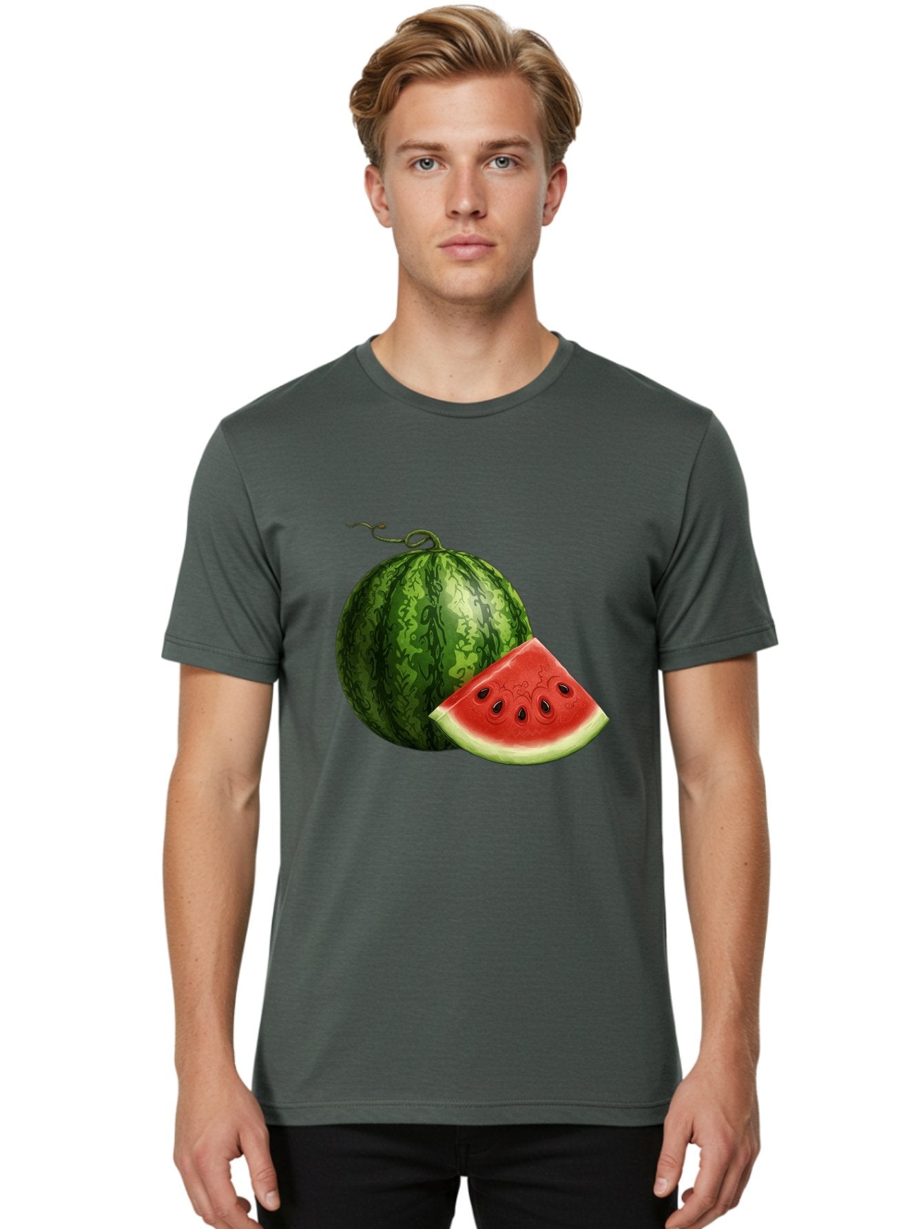 Watermelon-Slice-5 Men'S Graphic Tee, 100% Cotton, Comfortable Casual Summer Wear, Machine Washable, Vintage Camera, Old Camera, Antique Camera, Black Camera, Classic Photography, Photography Equipment, Nostalgic Device, Film Camera, Bal594 29