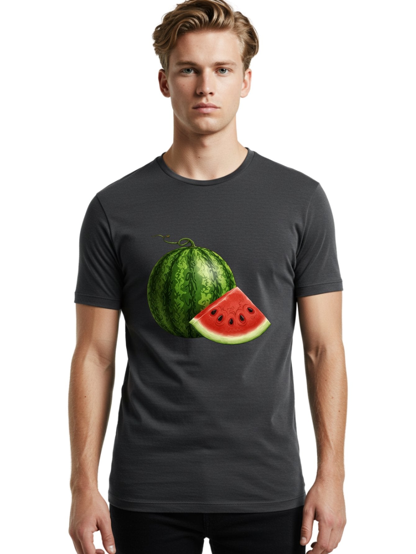 Watermelon-Slice-5 Men'S Graphic Tee, 100% Cotton, Comfortable Casual Summer Wear, Machine Washable, Vintage Camera, Old Camera, Antique Camera, Black Camera, Classic Photography, Photography Equipment, Nostalgic Device, Film Camera, Bal594 28