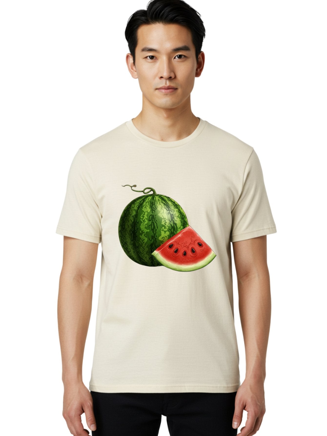 Watermelon-Slice-5 Men'S Graphic Tee, 100% Cotton, Comfortable Casual Summer Wear, Machine Washable, Vintage Camera, Old Camera, Antique Camera, Black Camera, Classic Photography, Photography Equipment, Nostalgic Device, Film Camera, Bal594 16