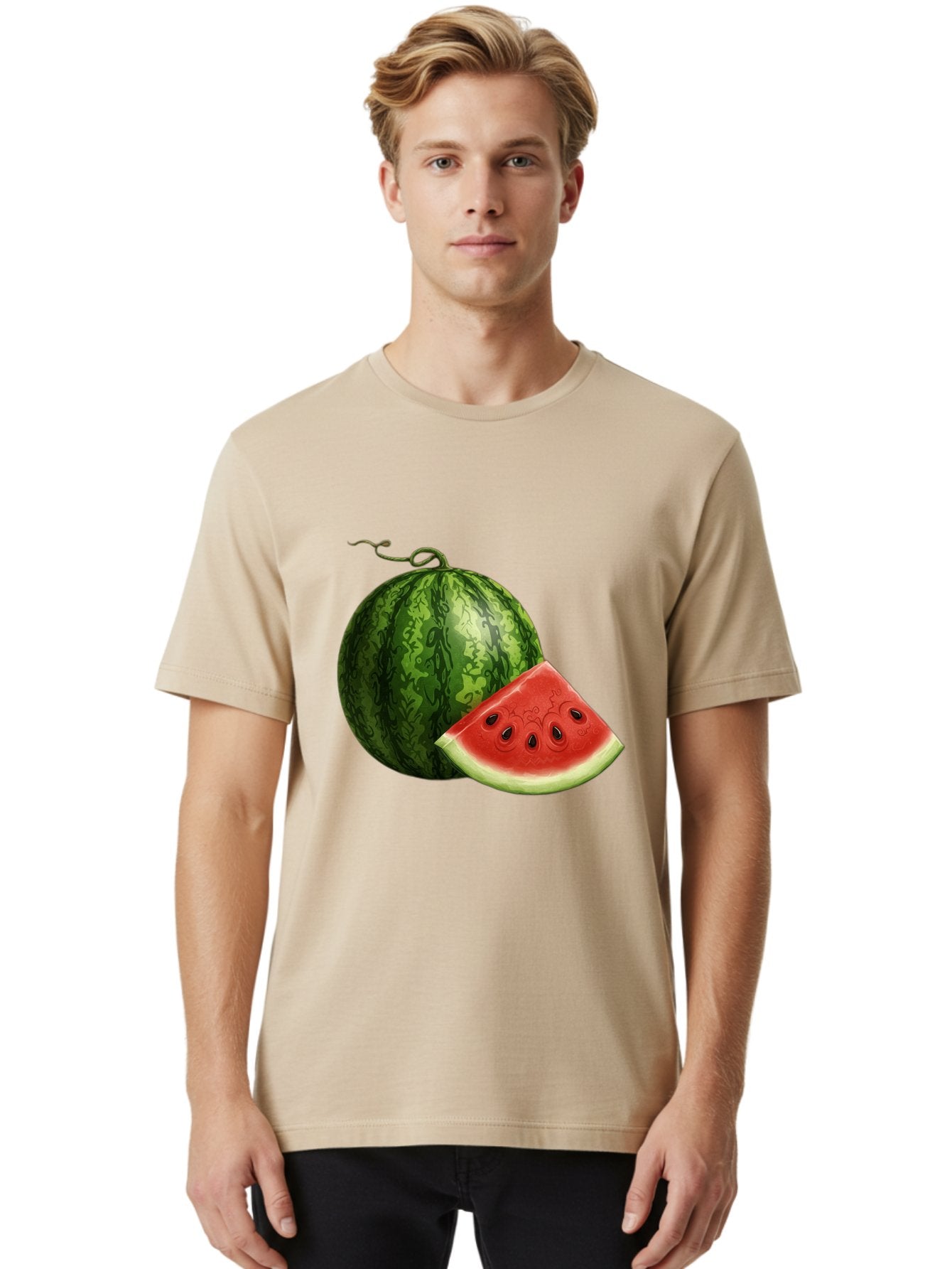 Watermelon-Slice-5 Men'S Graphic Tee, 100% Cotton, Comfortable Casual Summer Wear, Machine Washable, Vintage Camera, Old Camera, Antique Camera, Black Camera, Classic Photography, Photography Equipment, Nostalgic Device, Film Camera, Bal594 25