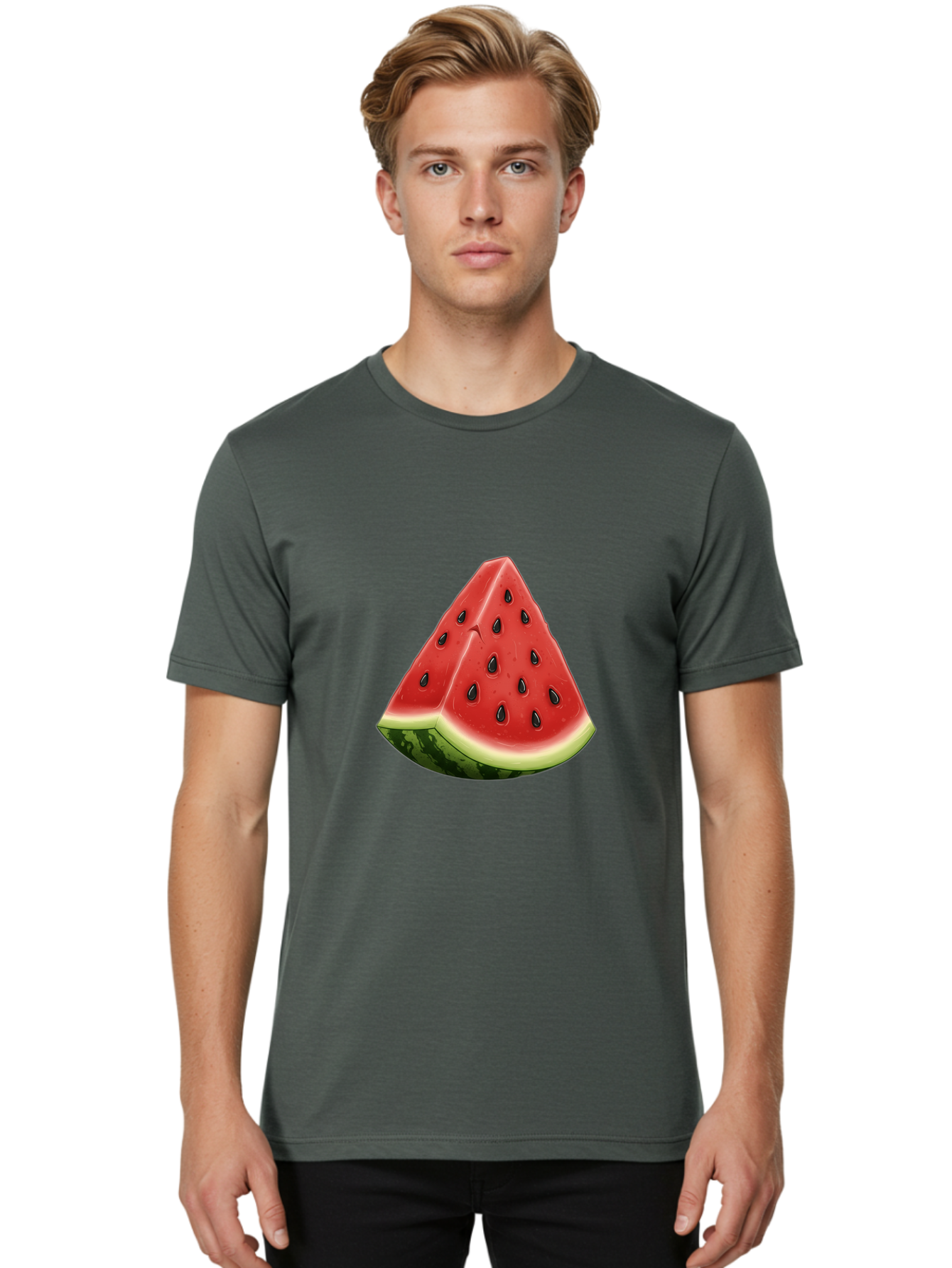 Watermelon-Slice-7 Men'S Graphic Tee, 100% Cotton, Comfortable Casual Summer Wear, Machine Washable, Vintage Camera, Old Camera, Antique Camera, Black Camera, Classic Photography, Photography Equipment, Nostalgic Device, Film Camera, Bal596 29