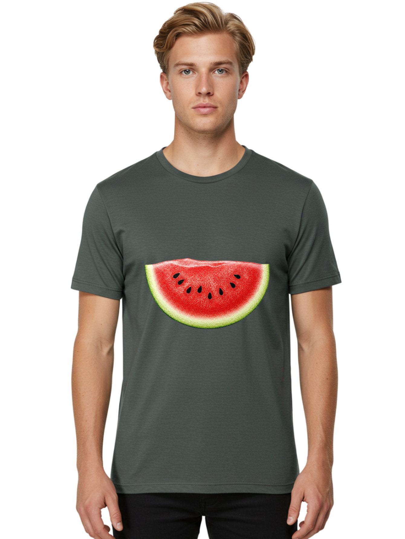 Watermelon-Slice-8 Men'S Graphic Tee, 100% Cotton, Comfortable Casual Summer Wear, Machine Washable, Vintage Camera, Old Camera, Antique Camera, Black Camera, Classic Photography, Photography Equipment, Nostalgic Device, Film Camera, Bal597 24