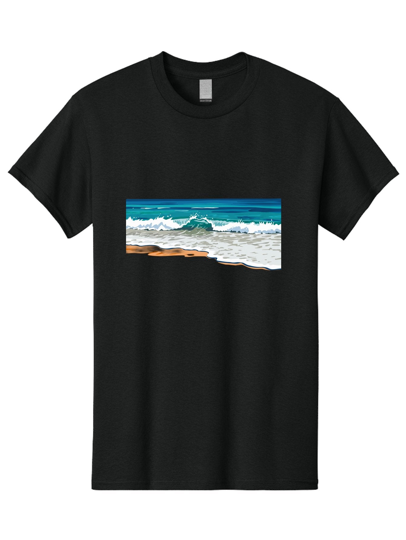 Waves-Crashing-On-Shore Men'S Graphic Tee, 100% Cotton, Comfortable Casual Summer Wear, Machine Washable, Vintage Camera, Old Camera, Antique Camera, Black Camera, Classic Photography, Photography Equipment, Nostalgic Device, Film Camera, Bal600 5