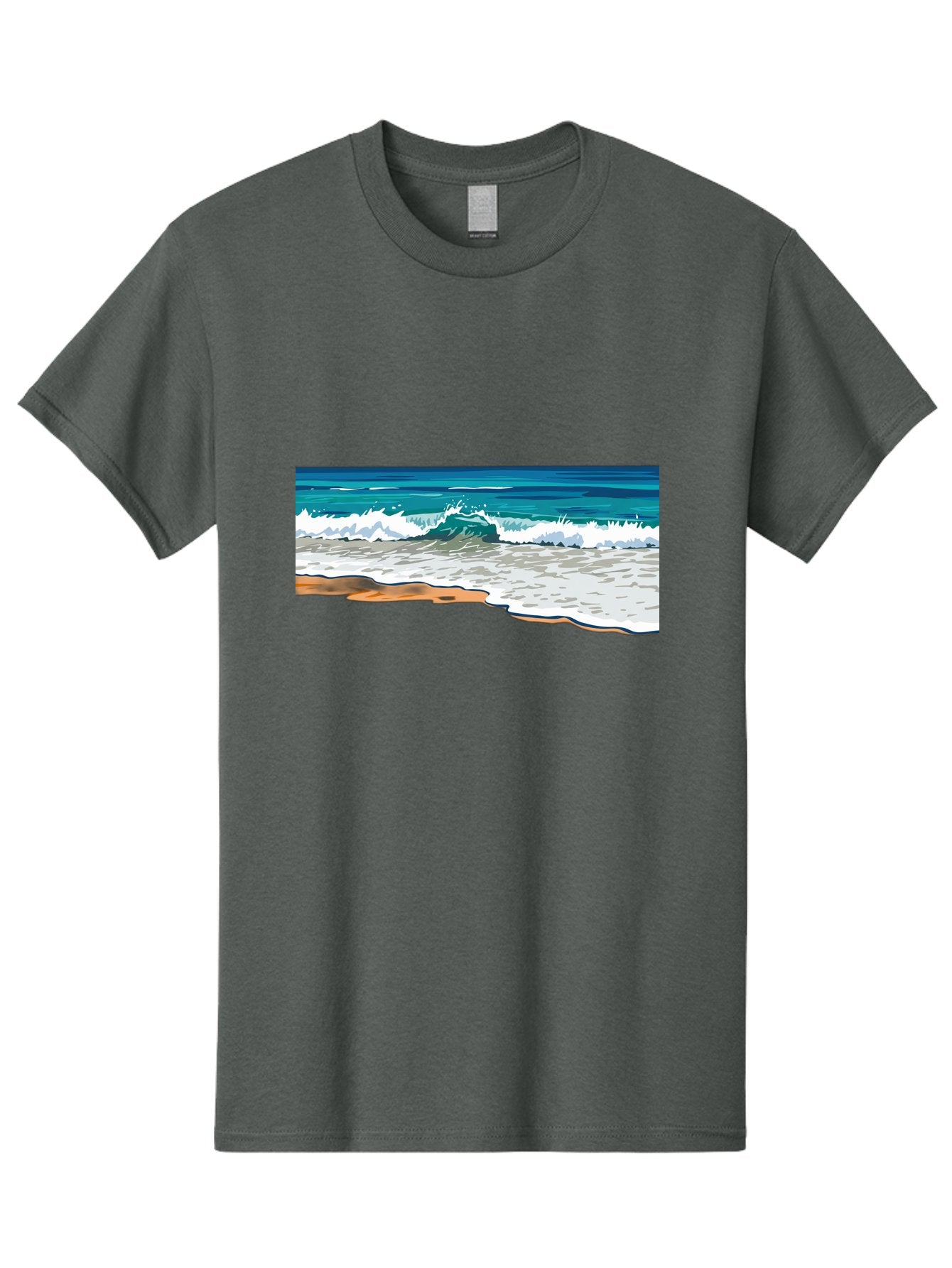 Waves-Crashing-On-Shore Men'S Graphic Tee, 100% Cotton, Comfortable Casual Summer Wear, Machine Washable, Vintage Camera, Old Camera, Antique Camera, Black Camera, Classic Photography, Photography Equipment, Nostalgic Device, Film Camera, Bal600 10