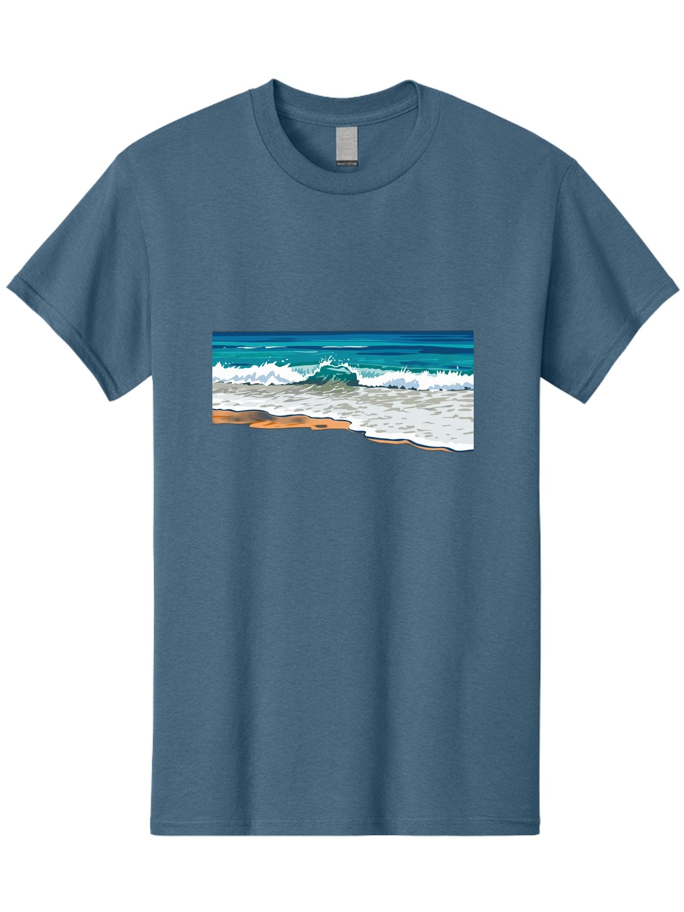 Waves-Crashing-On-Shore Men'S Graphic Tee, 100% Cotton, Comfortable Casual Summer Wear, Machine Washable, Vintage Camera, Old Camera, Antique Camera, Black Camera, Classic Photography, Photography Equipment, Nostalgic Device, Film Camera, Bal600