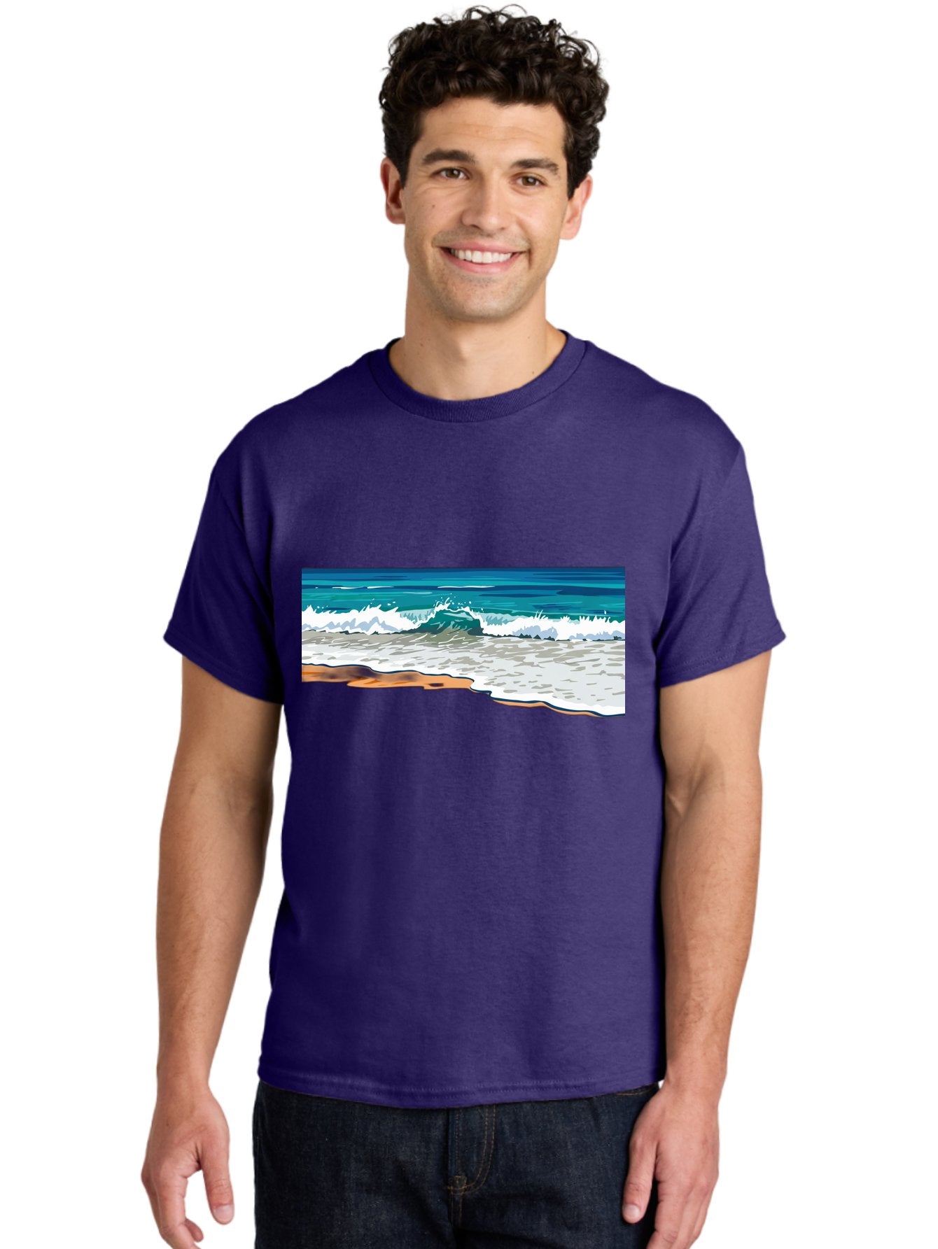 Waves-Crashing-On-Shore Men'S Graphic Tee, 100% Cotton, Comfortable Casual Summer Wear, Machine Washable, Vintage Camera, Old Camera, Antique Camera, Black Camera, Classic Photography, Photography Equipment, Nostalgic Device, Film Camera, Bal600 27