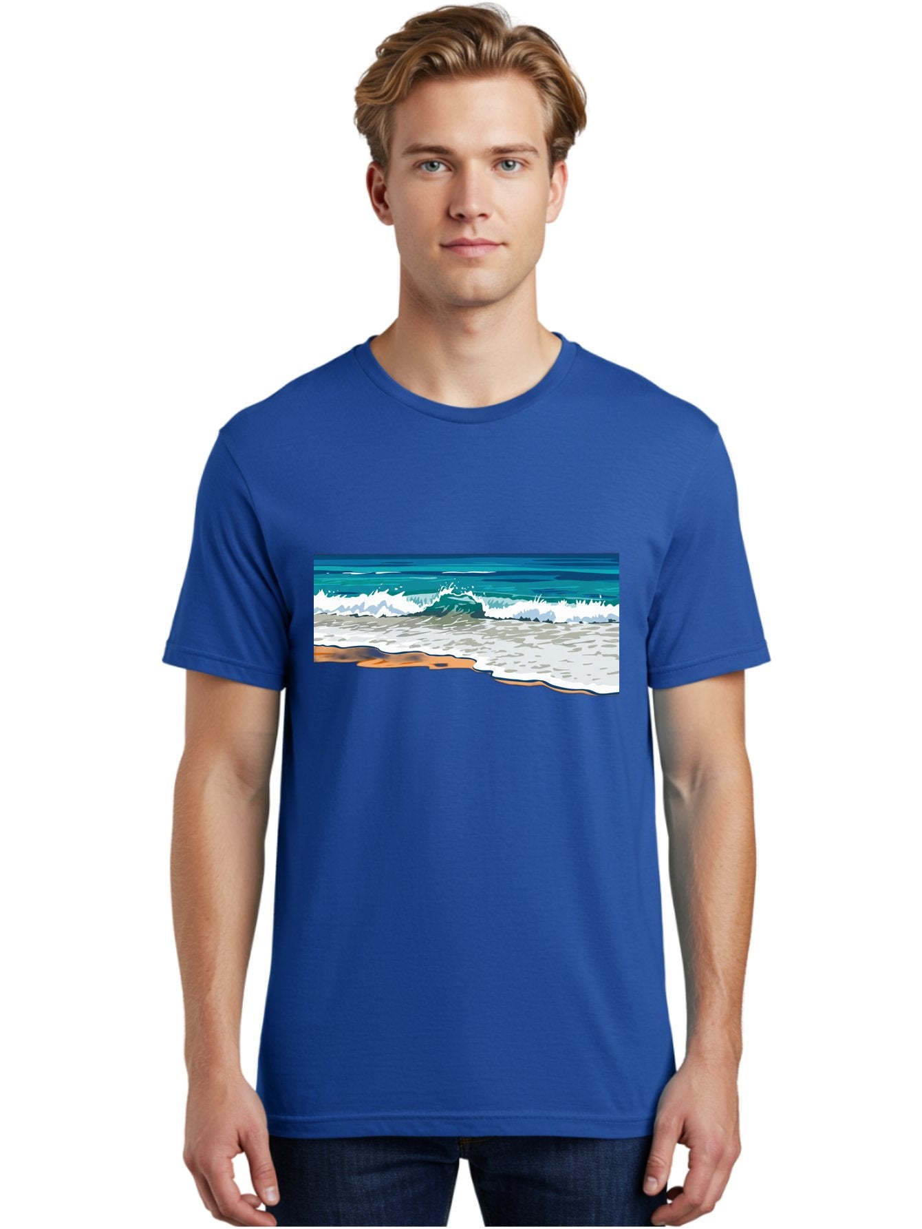 Waves-Crashing-On-Shore Men'S Graphic Tee, 100% Cotton, Comfortable Casual Summer Wear, Machine Washable, Vintage Camera, Old Camera, Antique Camera, Black Camera, Classic Photography, Photography Equipment, Nostalgic Device, Film Camera, Bal600 16