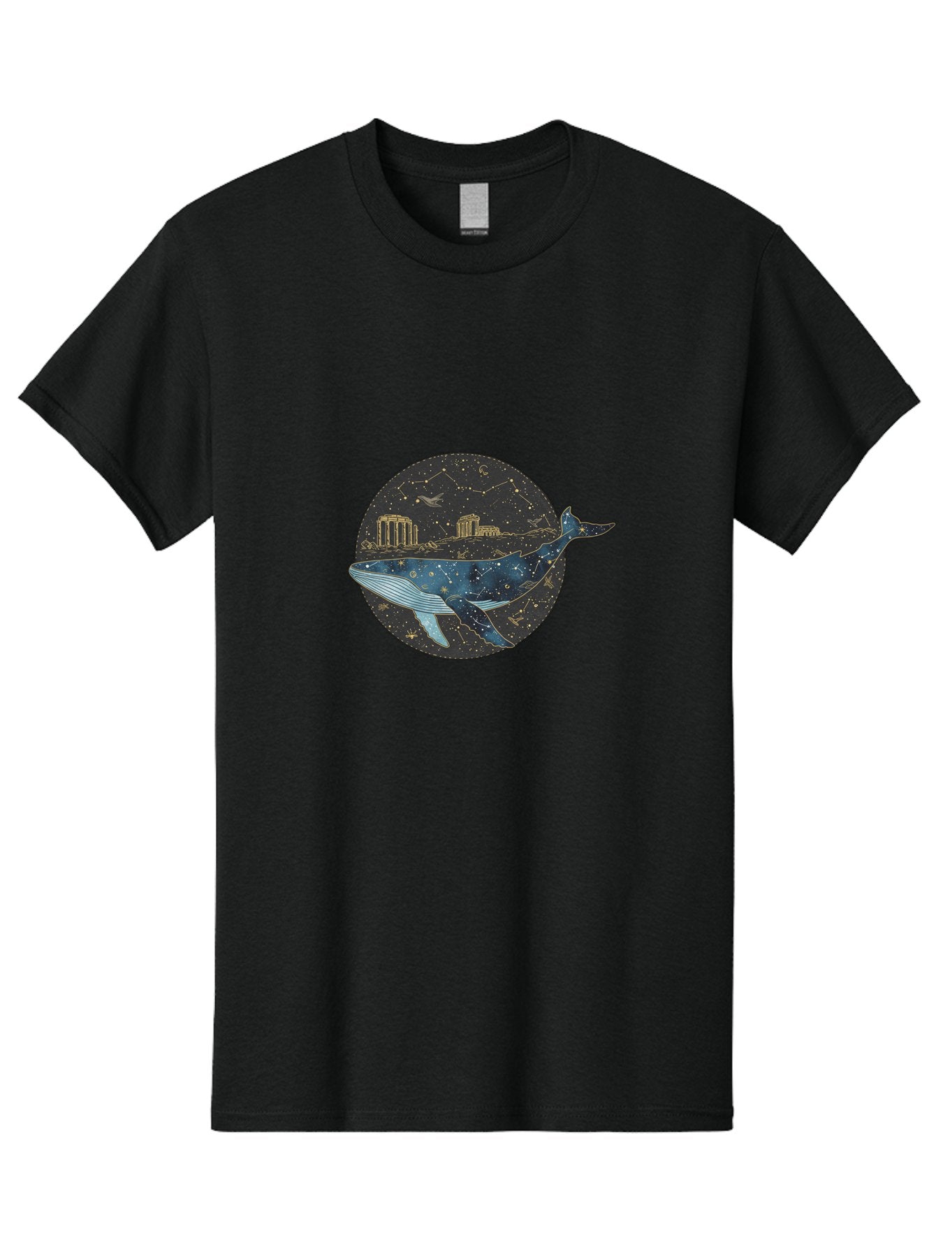 Whale-Constellation Men'S Graphic Tee, 100% Cotton, Comfortable Casual Summer Wear, Machine Washable, Vintage Camera, Old Camera, Antique Camera, Black Camera, Classic Photography, Photography Equipment, Nostalgic Device, Film Camera, Bal601 9