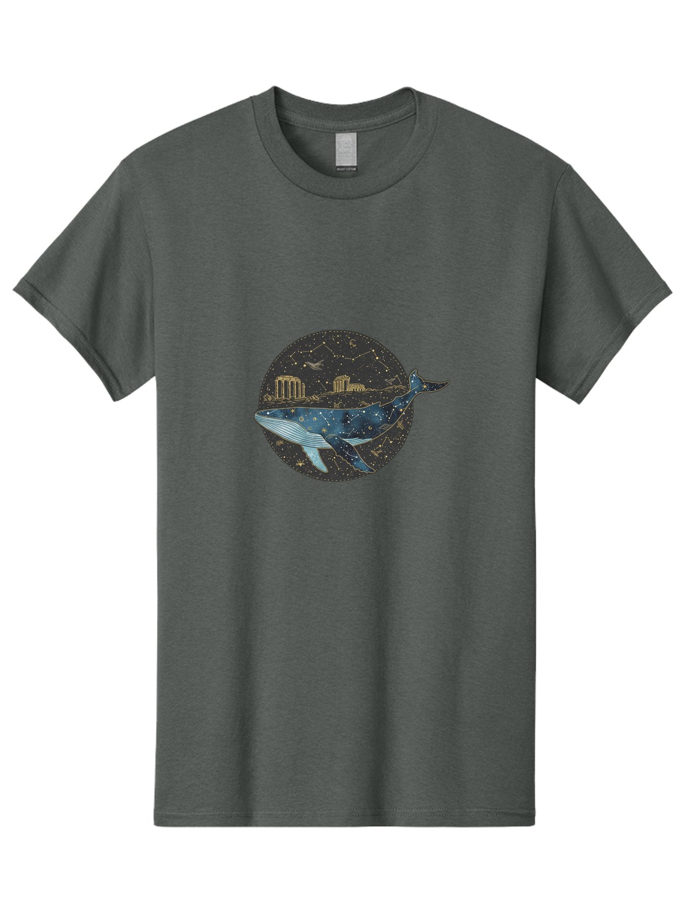 Whale-Constellation Men'S Graphic Tee, 100% Cotton, Comfortable Casual Summer Wear, Machine Washable, Vintage Camera, Old Camera, Antique Camera, Black Camera, Classic Photography, Photography Equipment, Nostalgic Device, Film Camera, Bal601 8