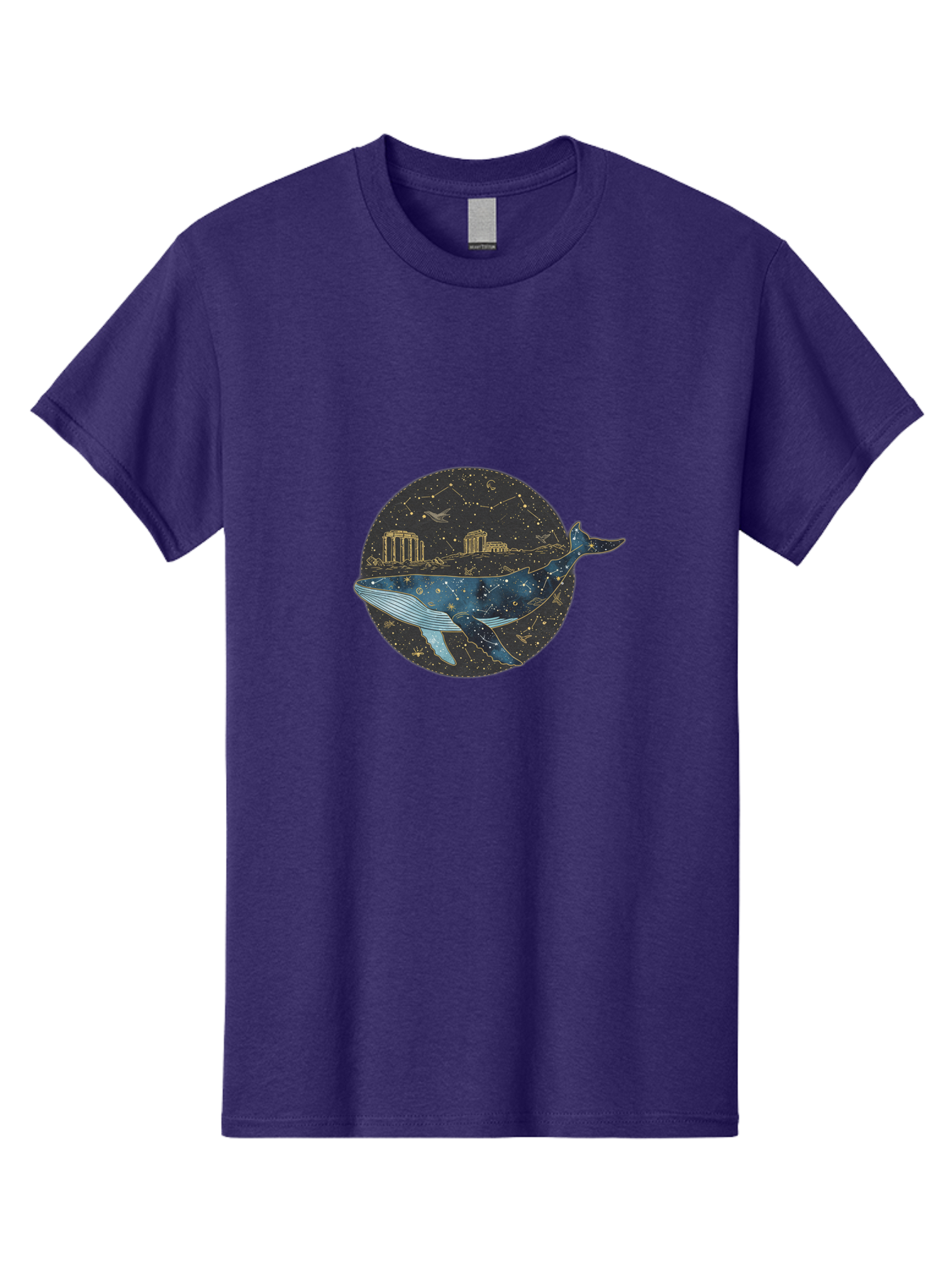Whale-Constellation Men'S Graphic Tee, 100% Cotton, Comfortable Casual Summer Wear, Machine Washable, Vintage Camera, Old Camera, Antique Camera, Black Camera, Classic Photography, Photography Equipment, Nostalgic Device, Film Camera, Bal601 7