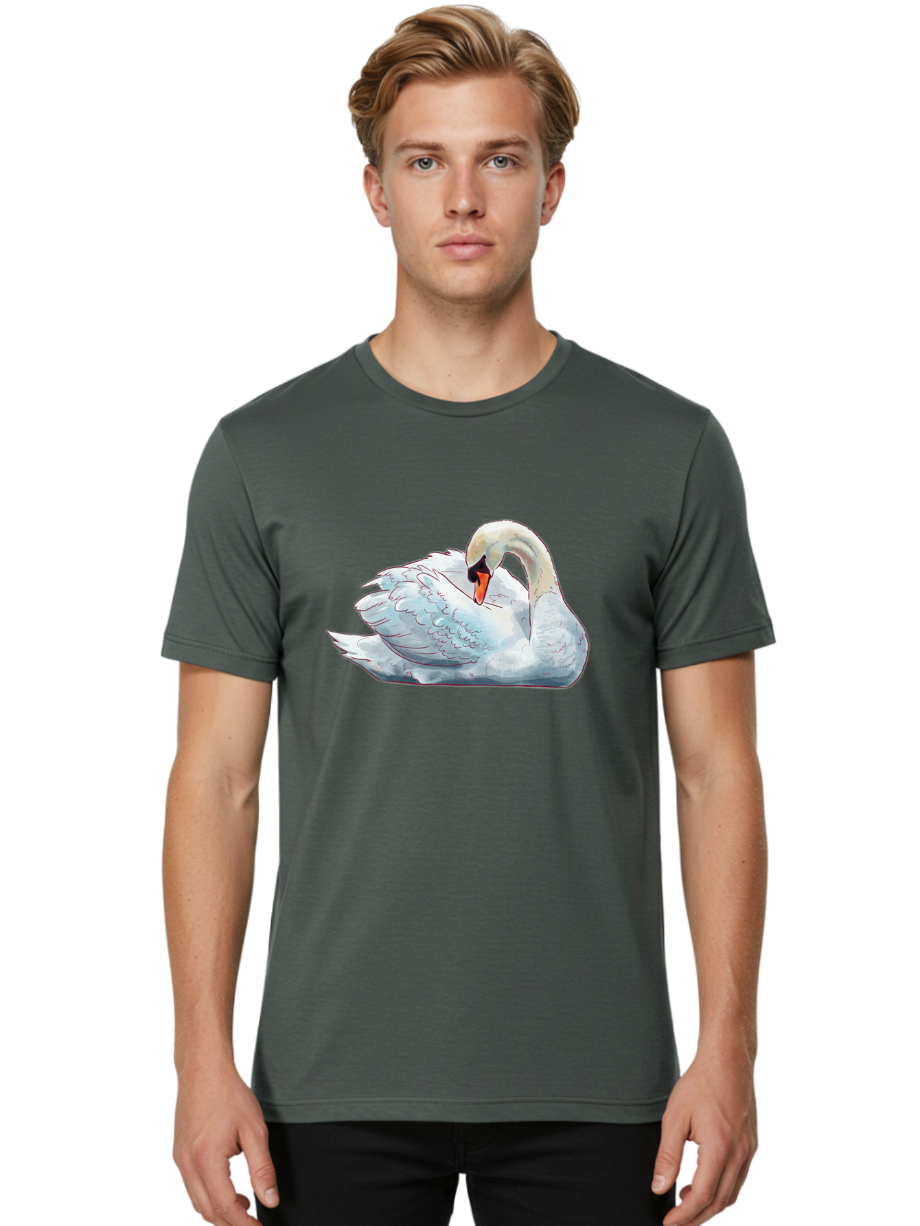 White-Swan Men'S Graphic Tee, 100% Cotton, Comfortable Casual Summer Wear, Machine Washable, Vintage Camera, Old Camera, Antique Camera, Black Camera, Classic Photography, Photography Equipment, Nostalgic Device, Film Camera, Camera Art Bal612 27