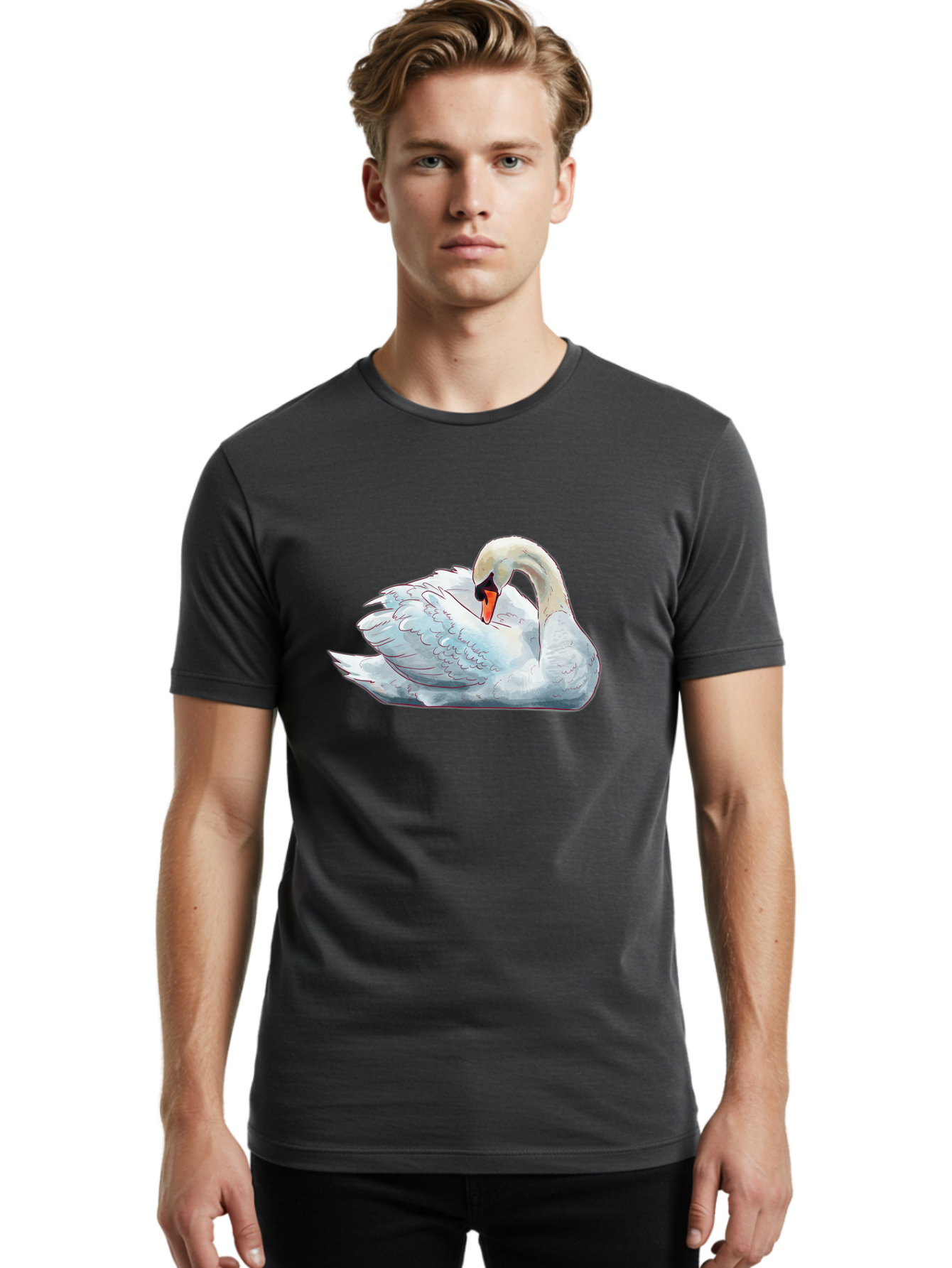White-Swan Men'S Graphic Tee, 100% Cotton, Comfortable Casual Summer Wear, Machine Washable, Vintage Camera, Old Camera, Antique Camera, Black Camera, Classic Photography, Photography Equipment, Nostalgic Device, Film Camera, Camera Art Bal612 30