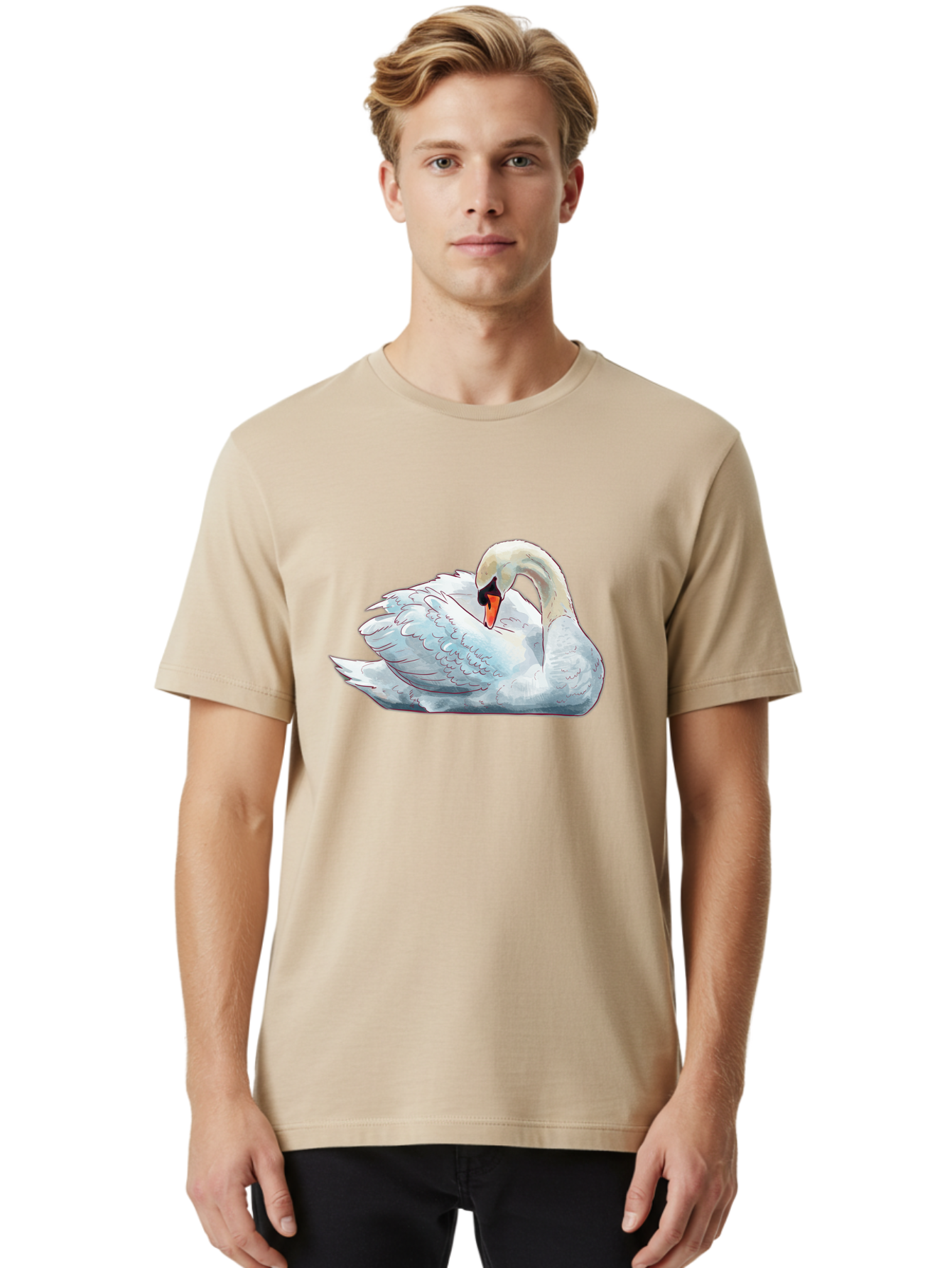 White-Swan Men'S Graphic Tee, 100% Cotton, Comfortable Casual Summer Wear, Machine Washable, Vintage Camera, Old Camera, Antique Camera, Black Camera, Classic Photography, Photography Equipment, Nostalgic Device, Film Camera, Camera Art Bal612 17