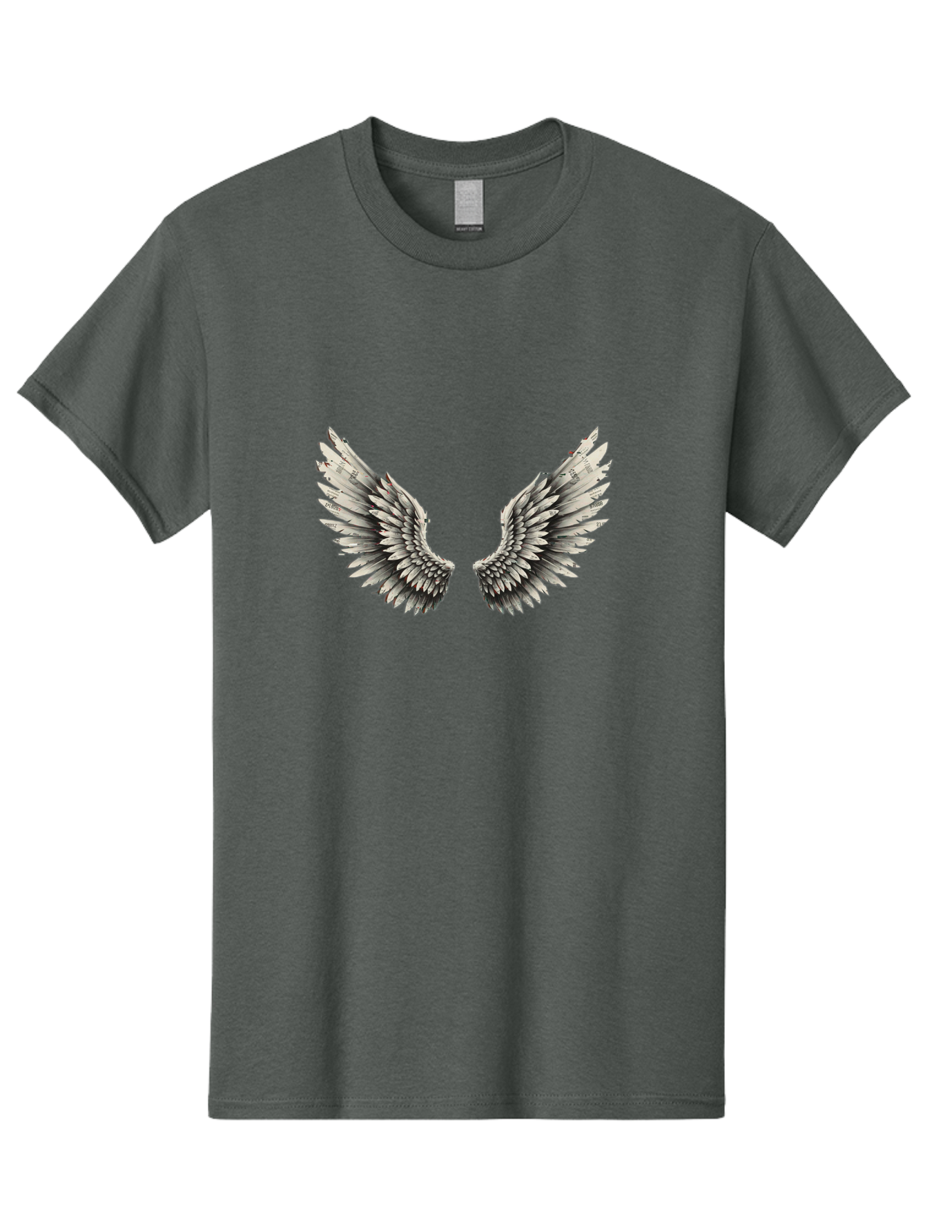 White-Wings-1 Men'S Graphic Tee, 100% Cotton, Comfortable Casual Summer Wear, Machine Washable, Vintage Camera, Old Camera, Antique Camera, Black Camera, Classic Photography, Photography Equipment, Nostalgic Device, Film Camera, Camera Art Bal613
