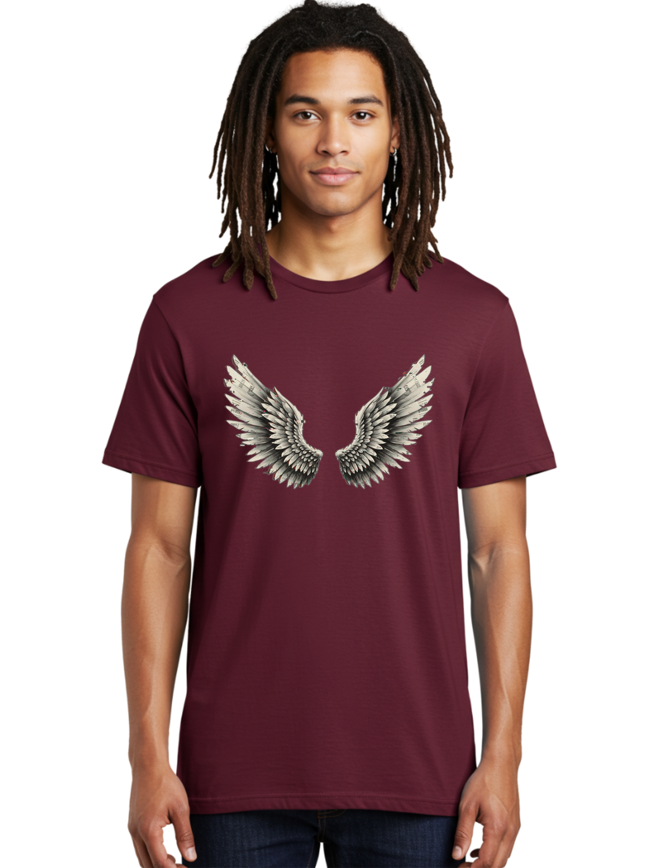 White-Wings-1 Men'S Graphic Tee, 100% Cotton, Comfortable Casual Summer Wear, Machine Washable, Vintage Camera, Old Camera, Antique Camera, Black Camera, Classic Photography, Photography Equipment, Nostalgic Device, Film Camera, Camera Art Bal613 18