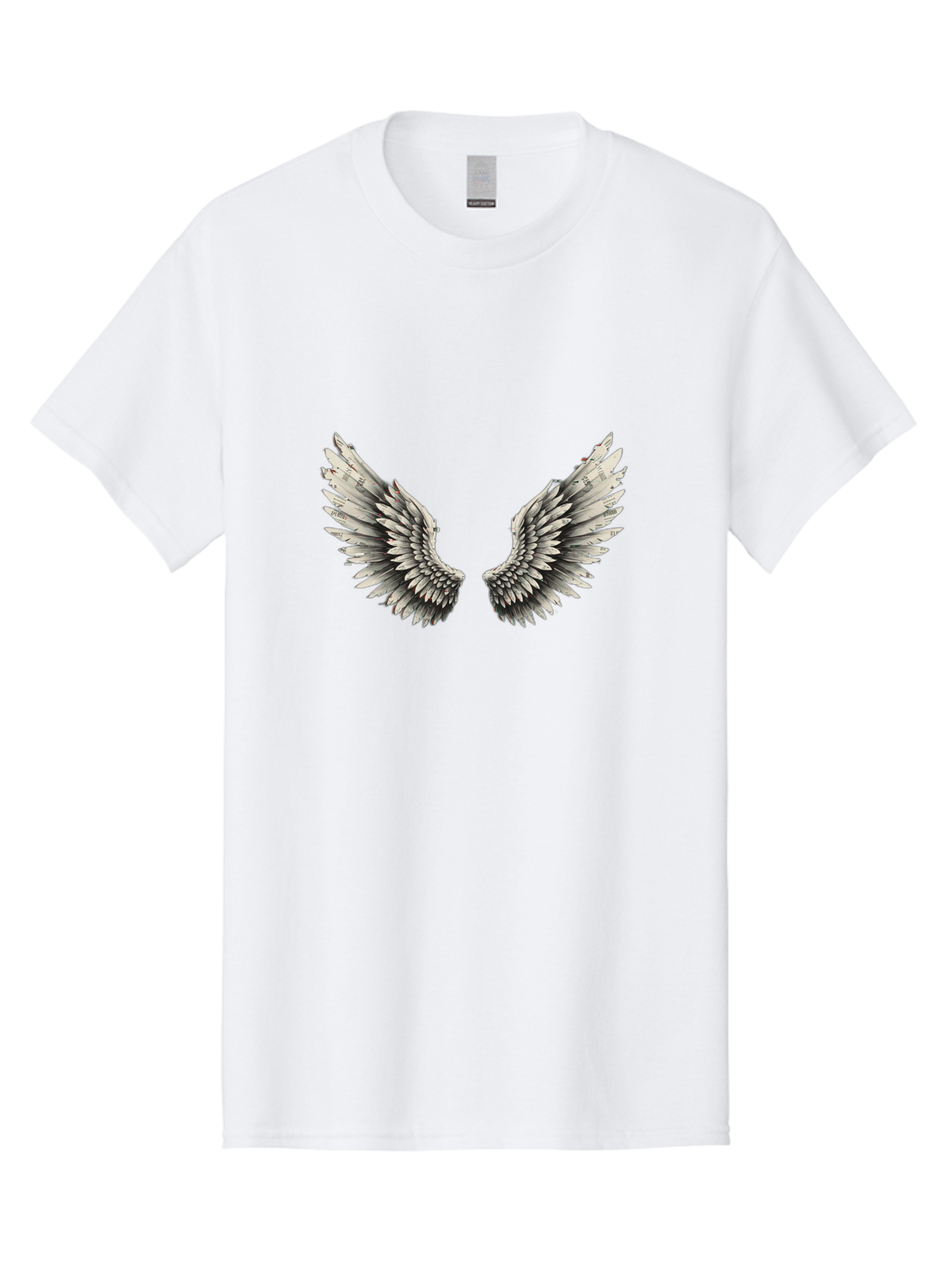 White-Wings-1 Men'S Graphic Tee, 100% Cotton, Comfortable Casual Summer Wear, Machine Washable, Vintage Camera, Old Camera, Antique Camera, Black Camera, Classic Photography, Photography Equipment, Nostalgic Device, Film Camera, Camera Art Bal613