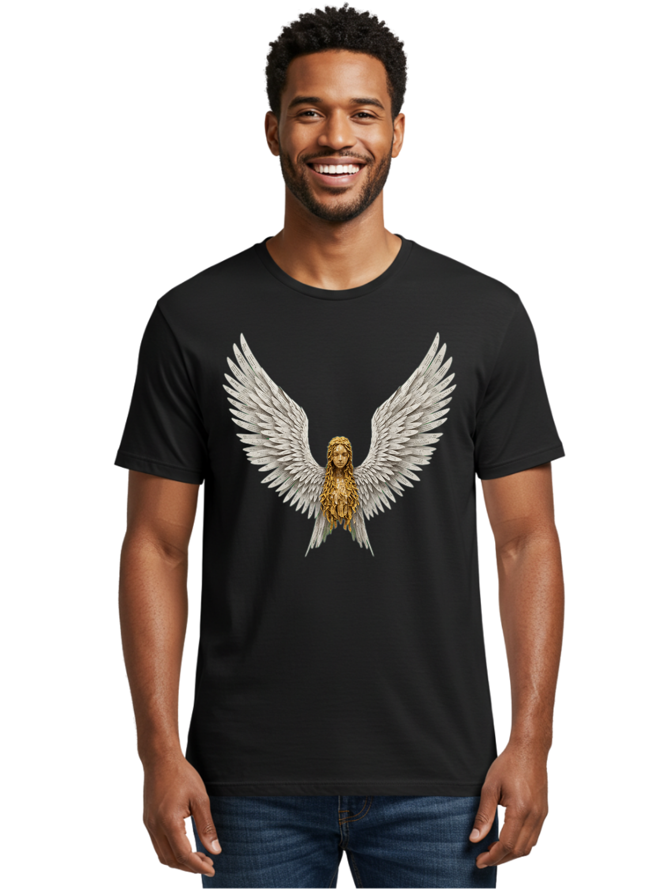 Winged-Woman Men'S Graphic Tee, 100% Cotton, Comfortable Casual Summer Wear, Machine Washable, Vintage Camera, Old Camera, Antique Camera, Black Camera, Classic Photography, Photography Equipment, Nostalgic Device, Film Camera, Camera Art Bal616 27