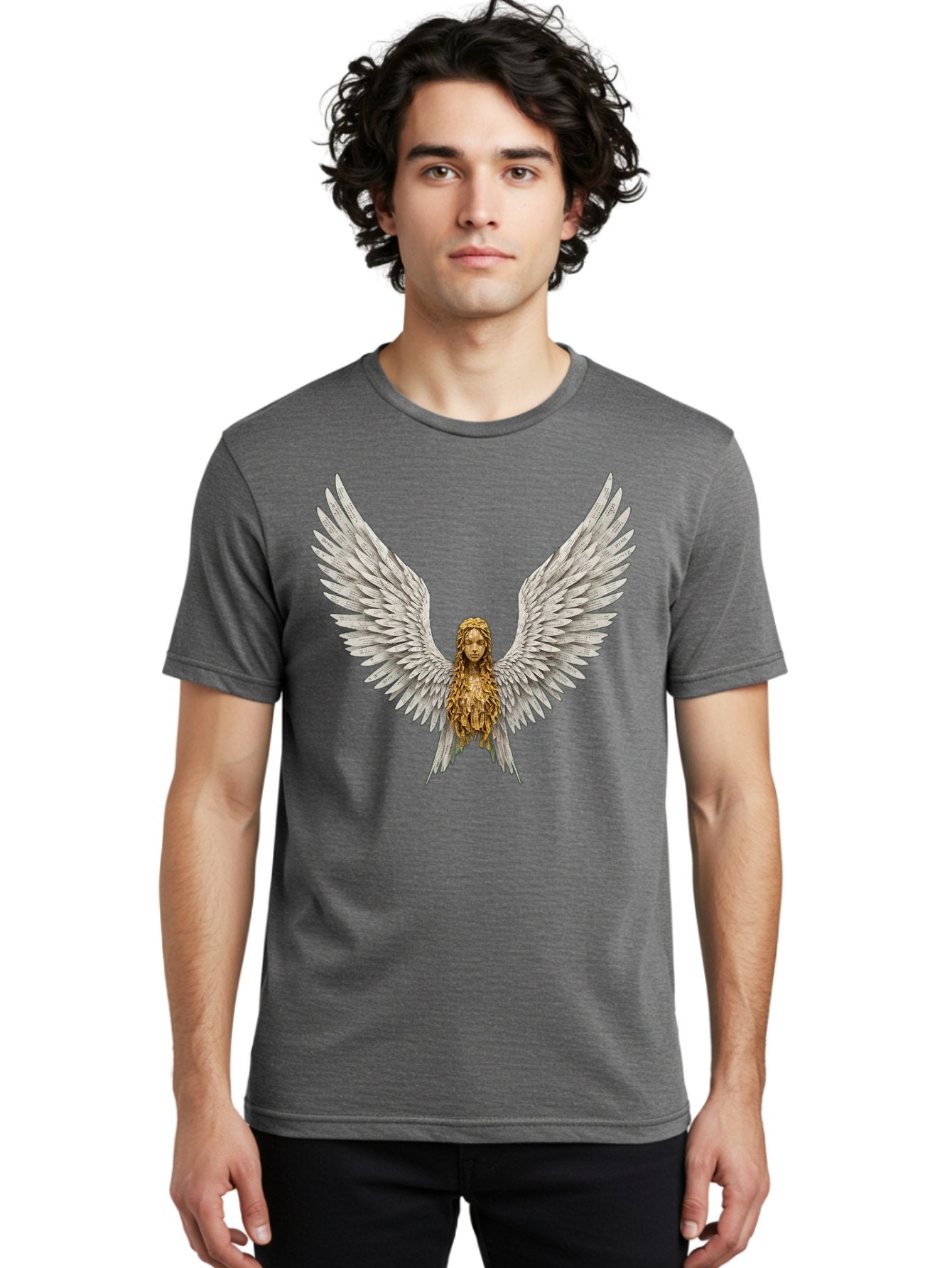 Winged-Woman Men'S Graphic Tee, 100% Cotton, Comfortable Casual Summer Wear, Machine Washable, Vintage Camera, Old Camera, Antique Camera, Black Camera, Classic Photography, Photography Equipment, Nostalgic Device, Film Camera, Camera Art Bal616 28