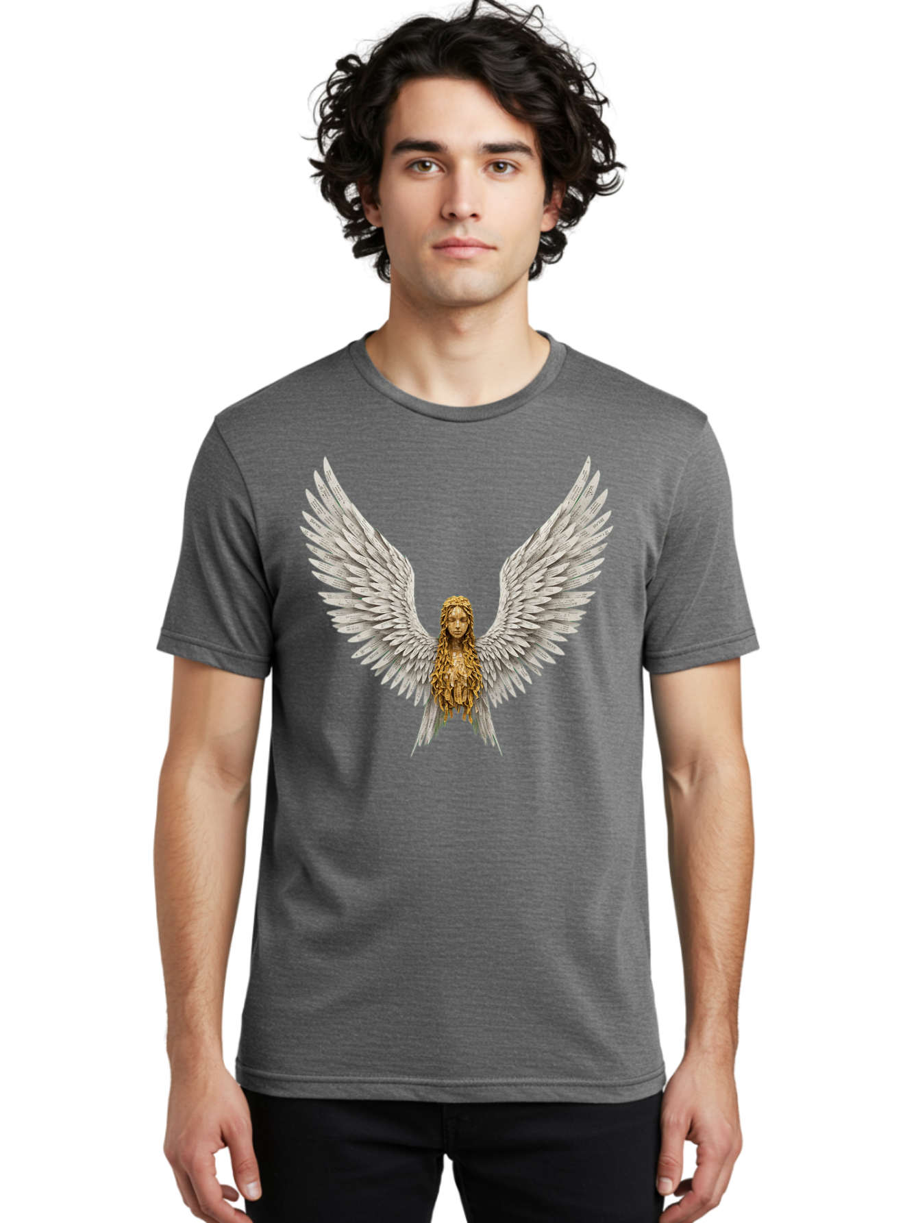 Winged-Woman Men'S Graphic Tee, 100% Cotton, Comfortable Casual Summer Wear, Machine Washable, Vintage Camera, Old Camera, Antique Camera, Black Camera, Classic Photography, Photography Equipment, Nostalgic Device, Film Camera, Camera Art Bal616 18
