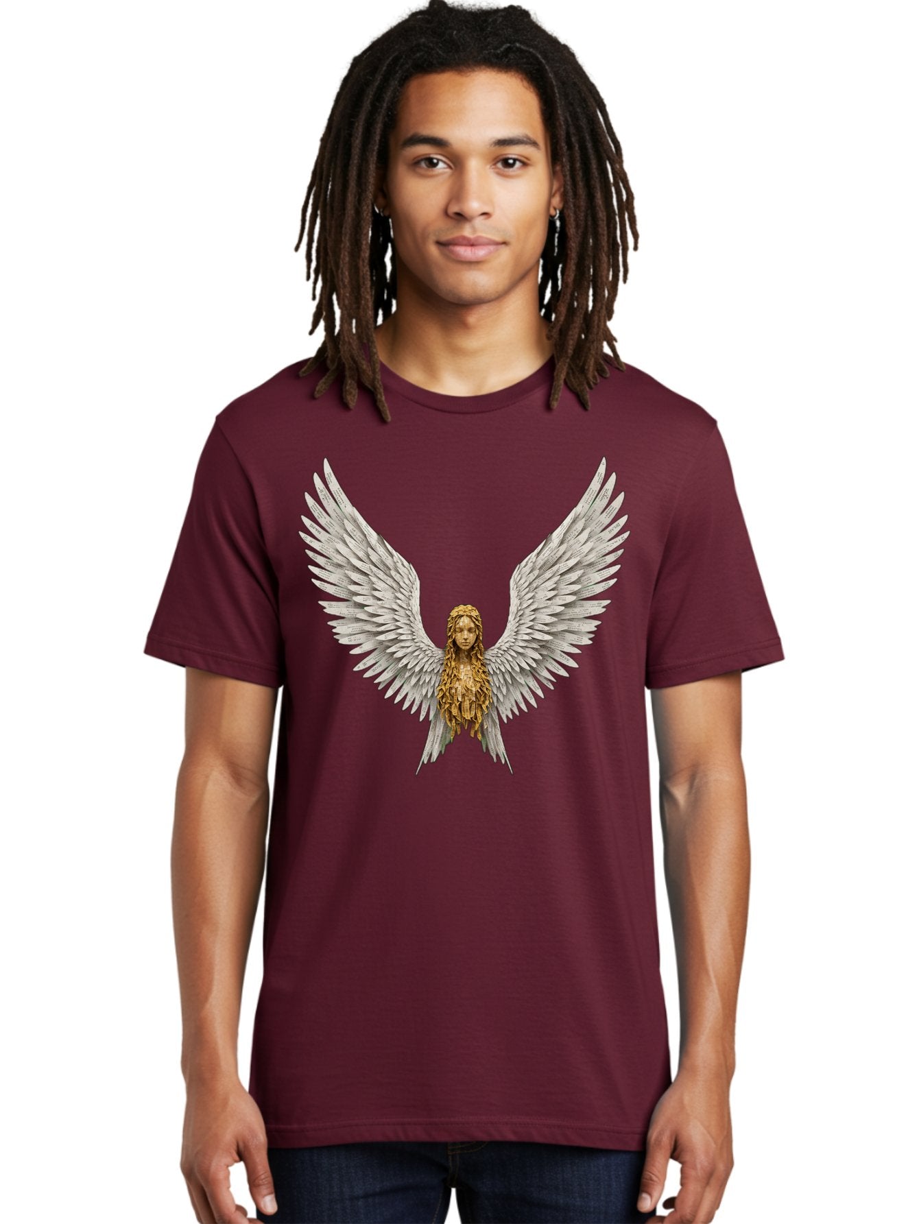 Winged-Woman Men'S Graphic Tee, 100% Cotton, Comfortable Casual Summer Wear, Machine Washable, Vintage Camera, Old Camera, Antique Camera, Black Camera, Classic Photography, Photography Equipment, Nostalgic Device, Film Camera, Camera Art Bal616 23