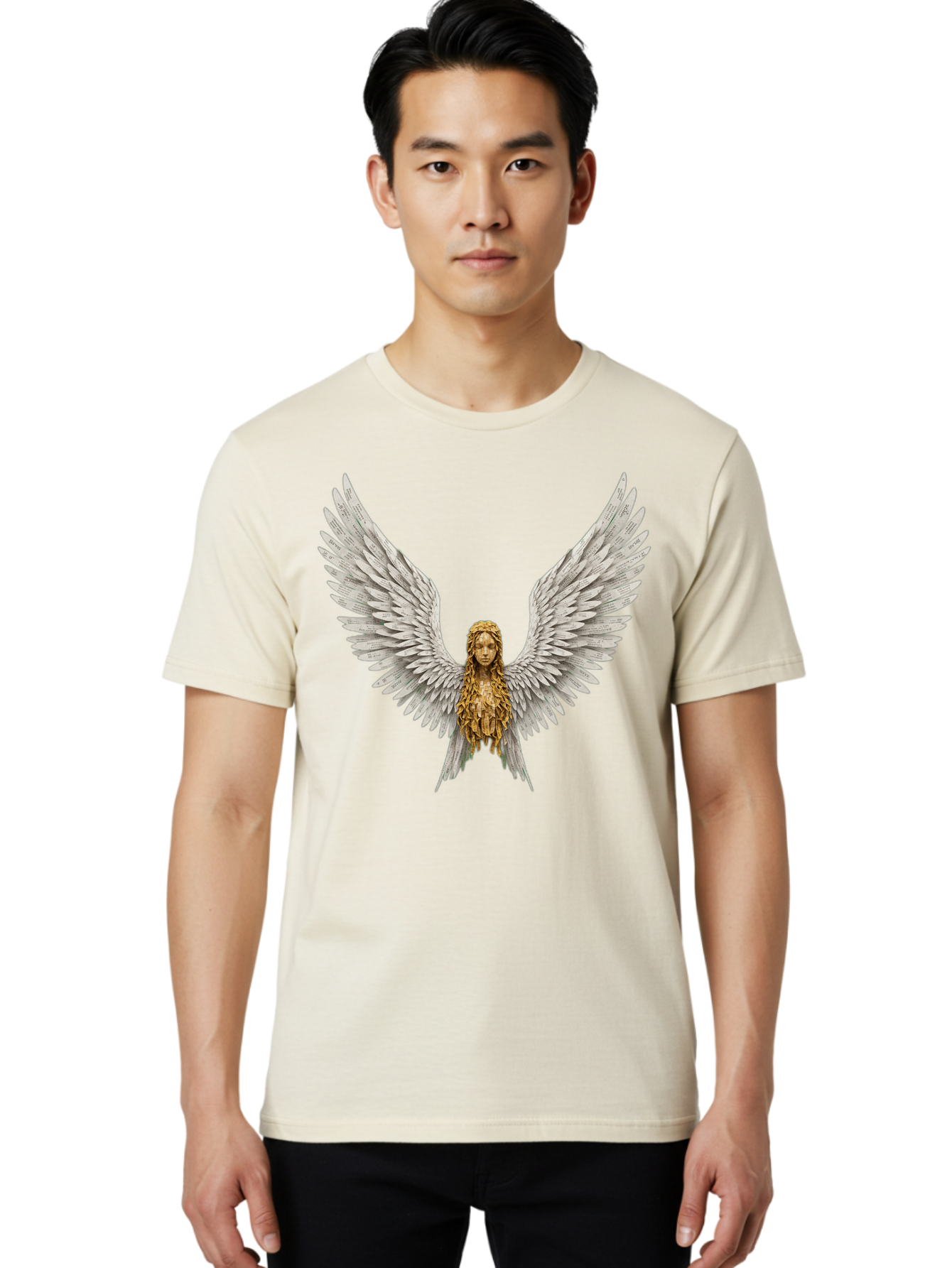 Winged-Woman Men'S Graphic Tee, 100% Cotton, Comfortable Casual Summer Wear, Machine Washable, Vintage Camera, Old Camera, Antique Camera, Black Camera, Classic Photography, Photography Equipment, Nostalgic Device, Film Camera, Camera Art Bal616 30