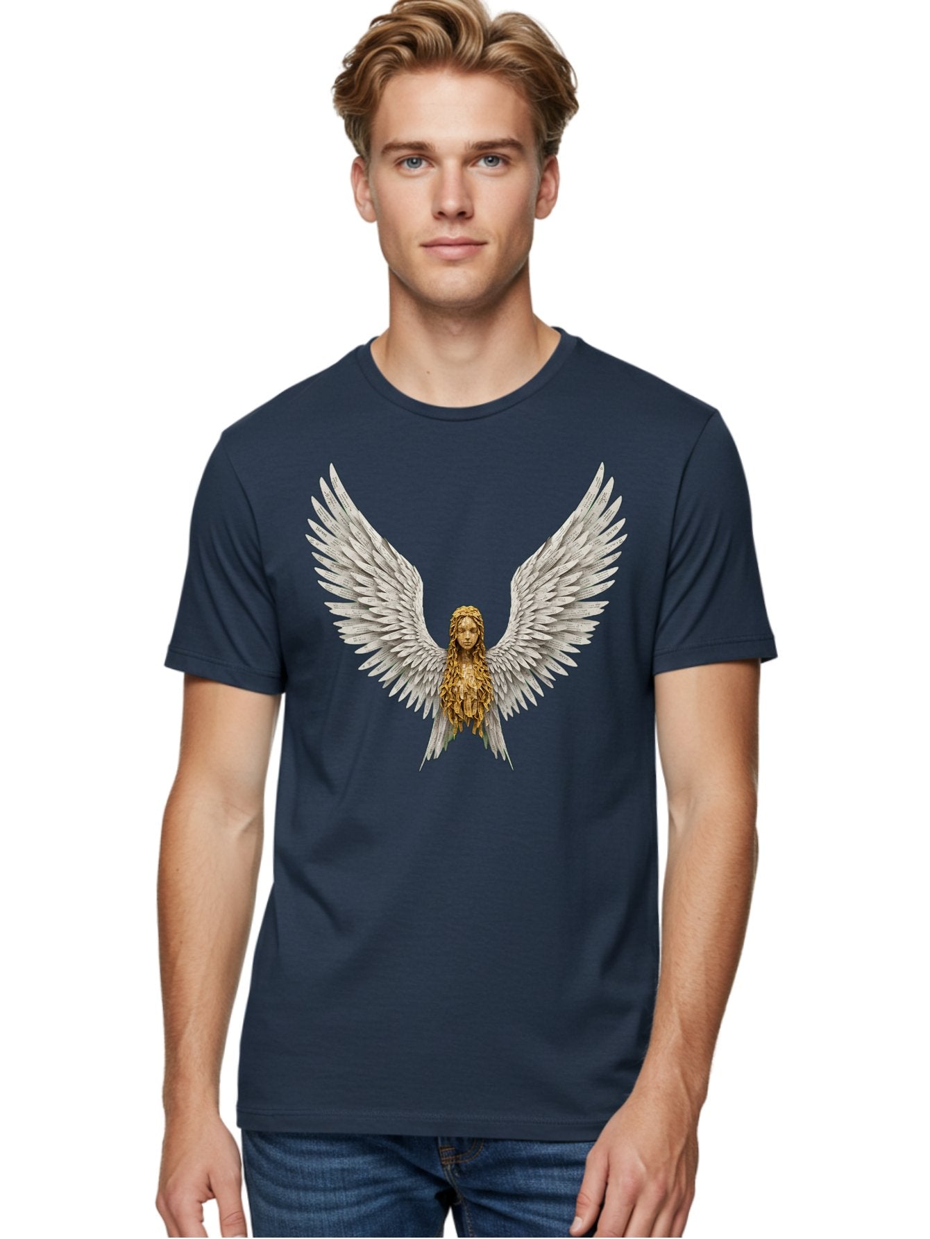 Winged-Woman Men'S Graphic Tee, 100% Cotton, Comfortable Casual Summer Wear, Machine Washable, Vintage Camera, Old Camera, Antique Camera, Black Camera, Classic Photography, Photography Equipment, Nostalgic Device, Film Camera, Camera Art Bal616 30