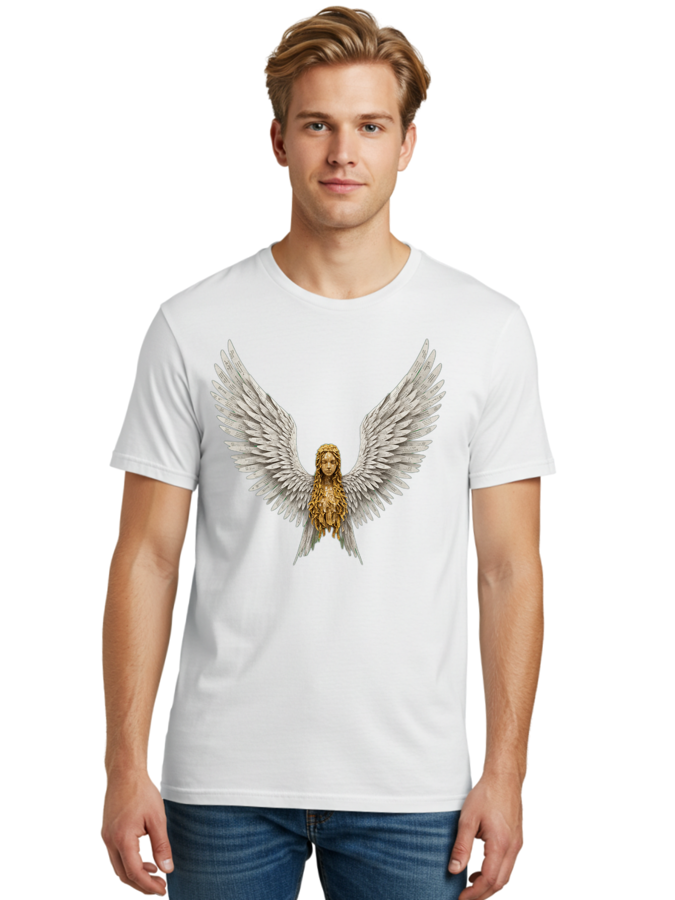 Winged-Woman Men'S Graphic Tee, 100% Cotton, Comfortable Casual Summer Wear, Machine Washable, Vintage Camera, Old Camera, Antique Camera, Black Camera, Classic Photography, Photography Equipment, Nostalgic Device, Film Camera, Camera Art Bal616 19