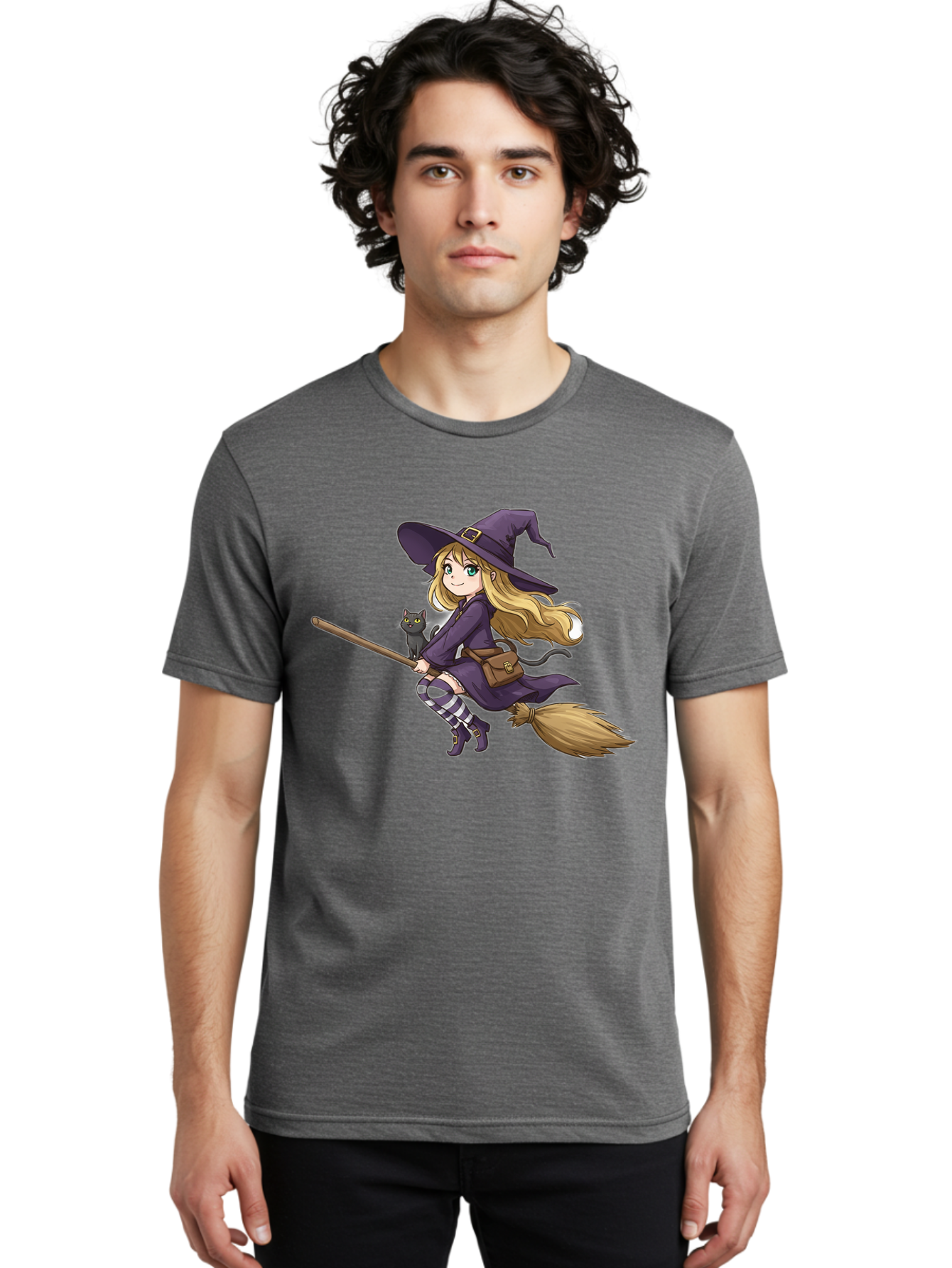 Witch-And-Cat-On-Broomstick Men'S Graphic Tee, 100% Cotton, Comfortable Casual Summer Wear, Machine Washable, Vintage Camera, Old Camera, Antique Camera, Black Camera, Classic Photography, Photography Equipment, Nostalgic Device, Film Camera, Bal617 23