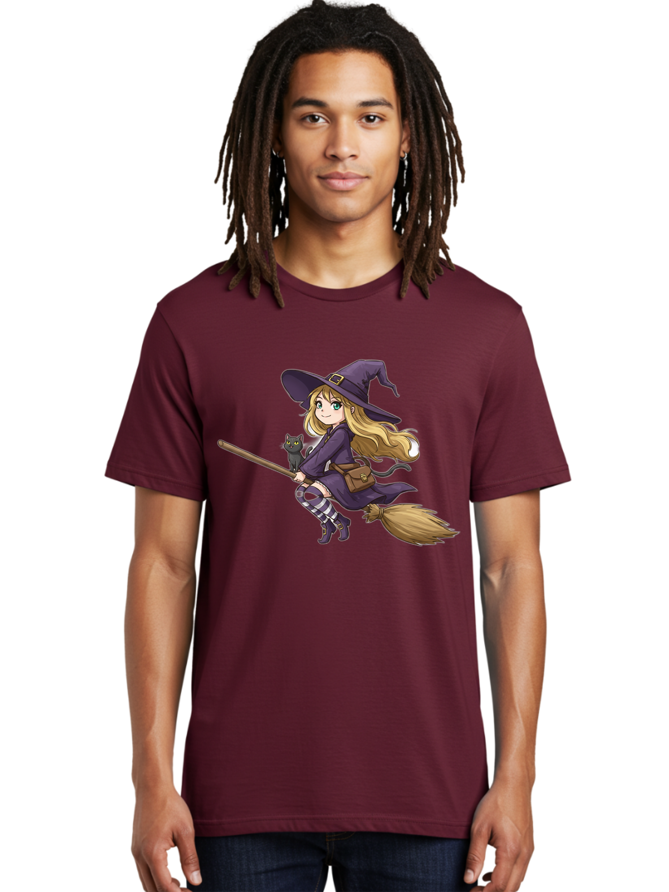 Witch-And-Cat-On-Broomstick Men'S Graphic Tee, 100% Cotton, Comfortable Casual Summer Wear, Machine Washable, Vintage Camera, Old Camera, Antique Camera, Black Camera, Classic Photography, Photography Equipment, Nostalgic Device, Film Camera, Bal617 30