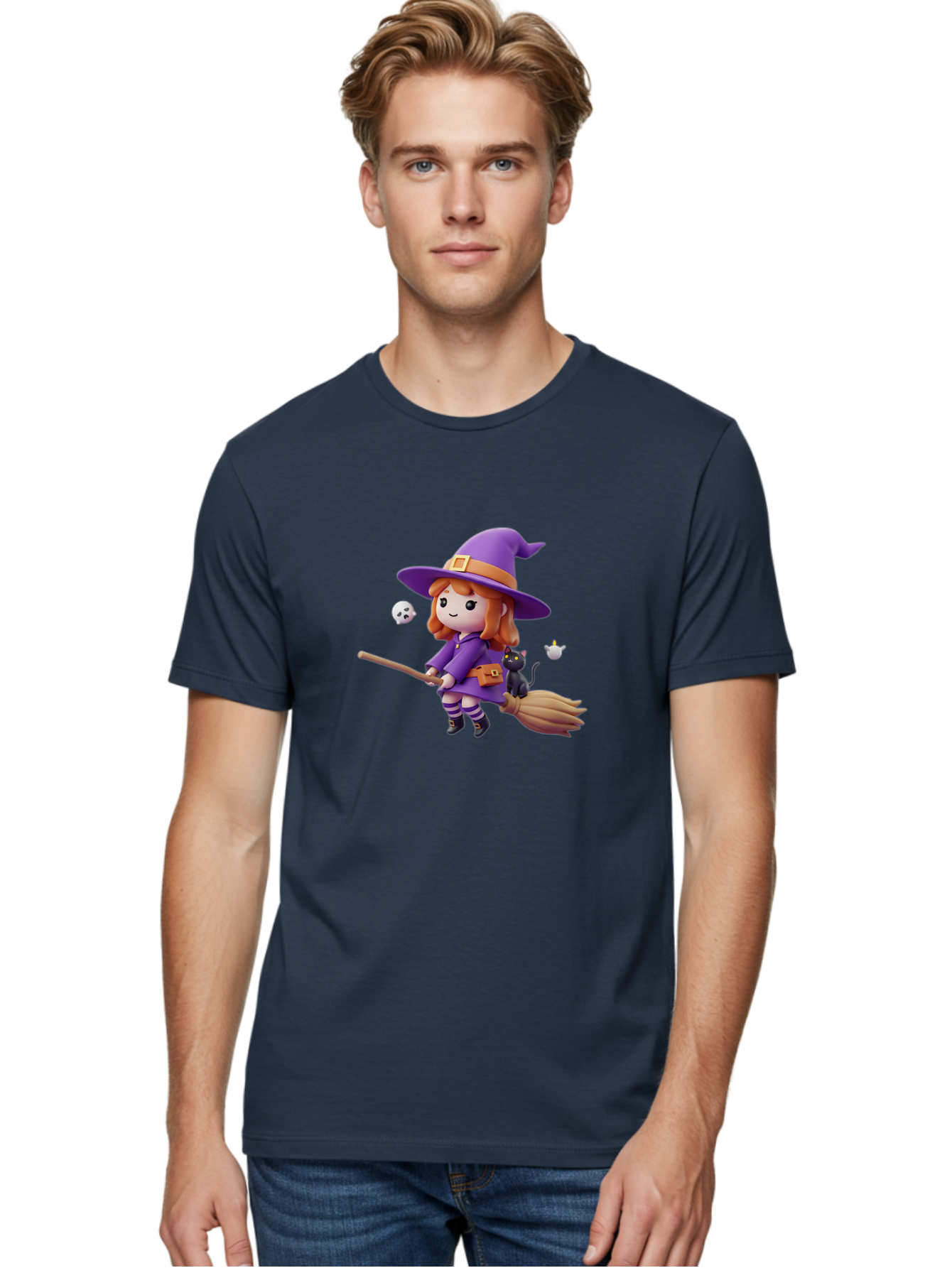 Witch-Flying-On-Broomstick-1 Men'S Graphic Tee, 100% Cotton, Comfortable Casual Summer Wear, Machine Washable, Vintage Camera, Old Camera, Antique Camera, Black Camera, Classic Photography, Photography Equipment, Nostalgic Device, Film Camera, Bal619 21