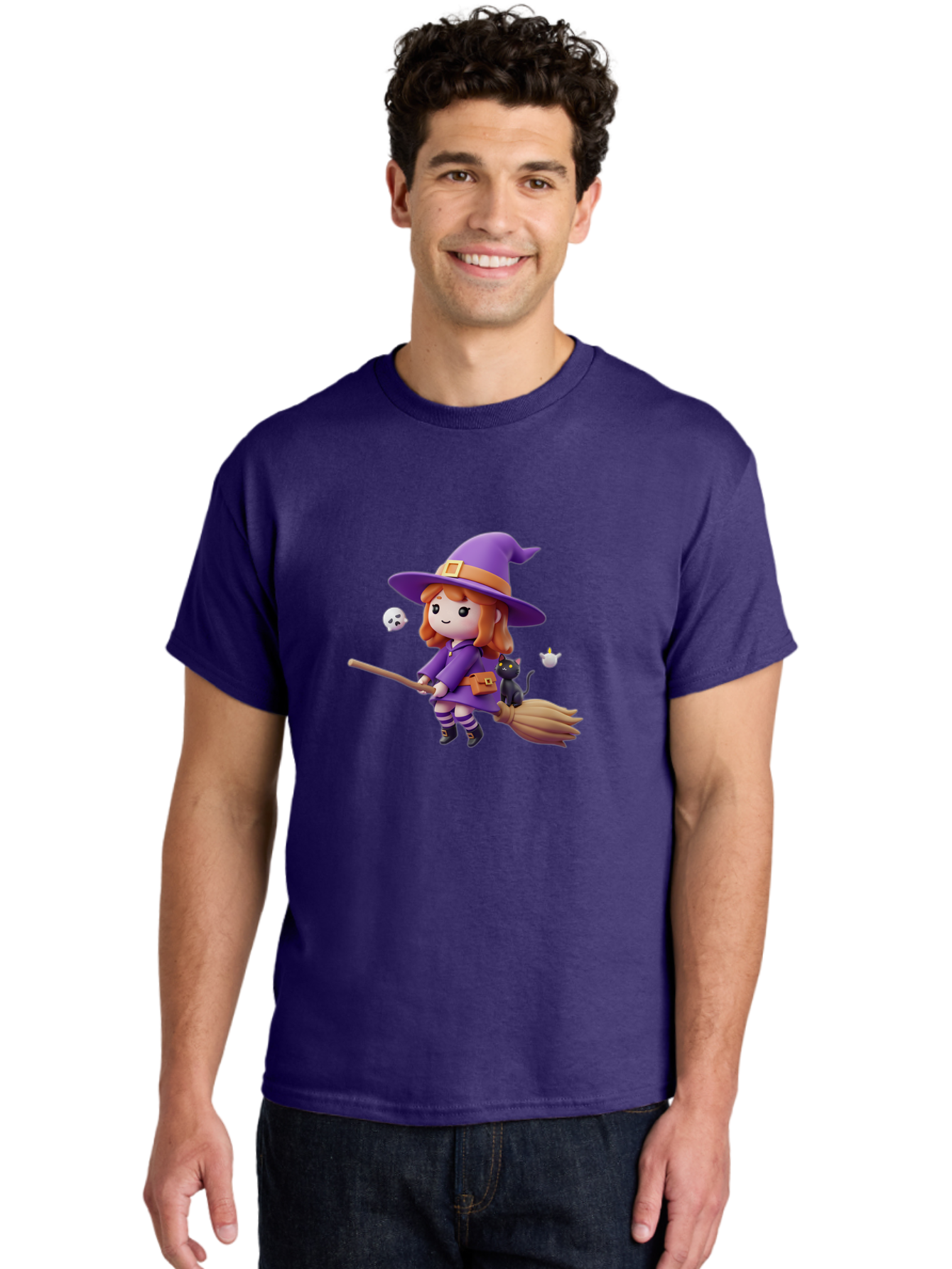 Witch-Flying-On-Broomstick-1 Men'S Graphic Tee, 100% Cotton, Comfortable Casual Summer Wear, Machine Washable, Vintage Camera, Old Camera, Antique Camera, Black Camera, Classic Photography, Photography Equipment, Nostalgic Device, Film Camera, Bal619 18