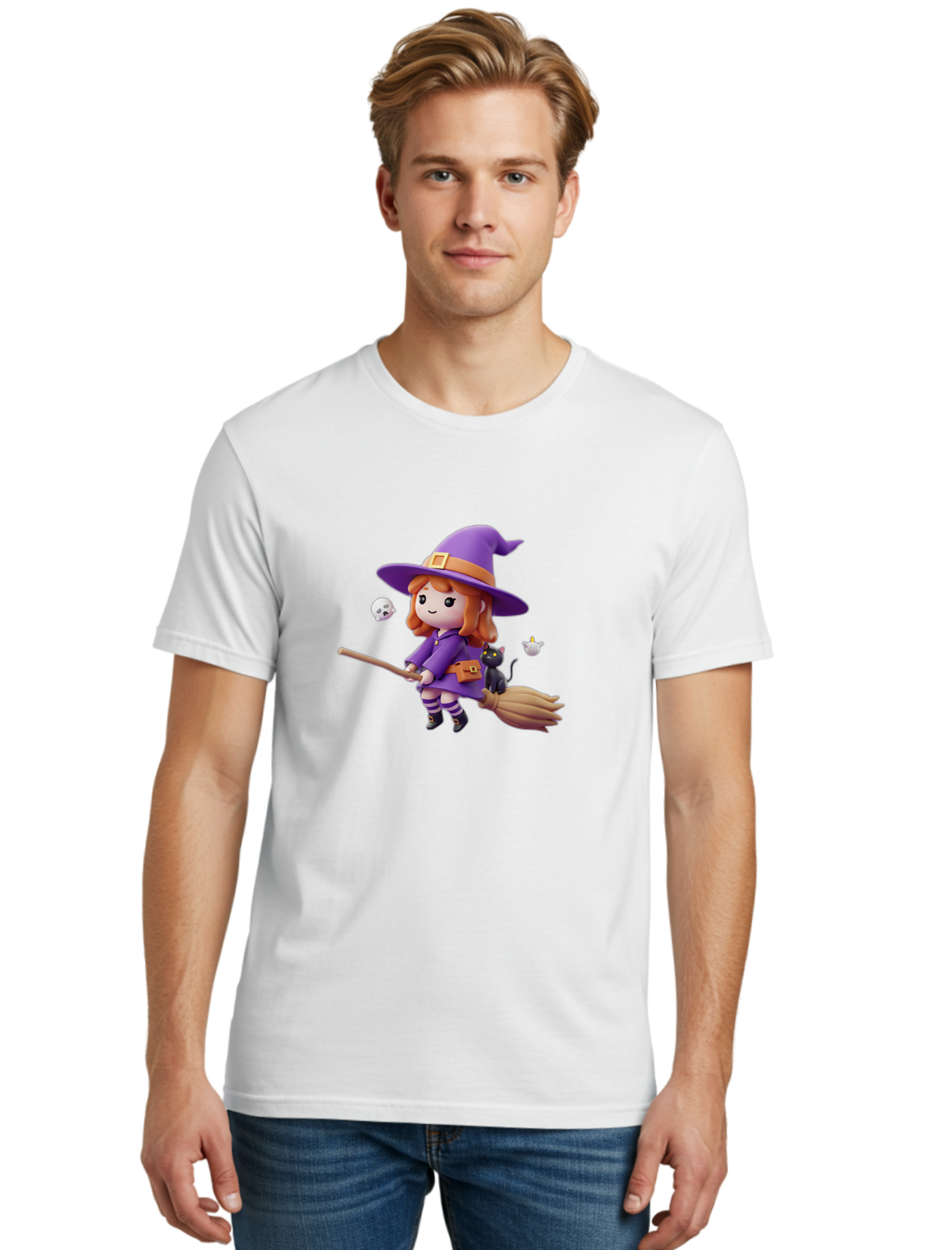 Witch-Flying-On-Broomstick-1 Men'S Graphic Tee, 100% Cotton, Comfortable Casual Summer Wear, Machine Washable, Vintage Camera, Old Camera, Antique Camera, Black Camera, Classic Photography, Photography Equipment, Nostalgic Device, Film Camera, Bal619 26