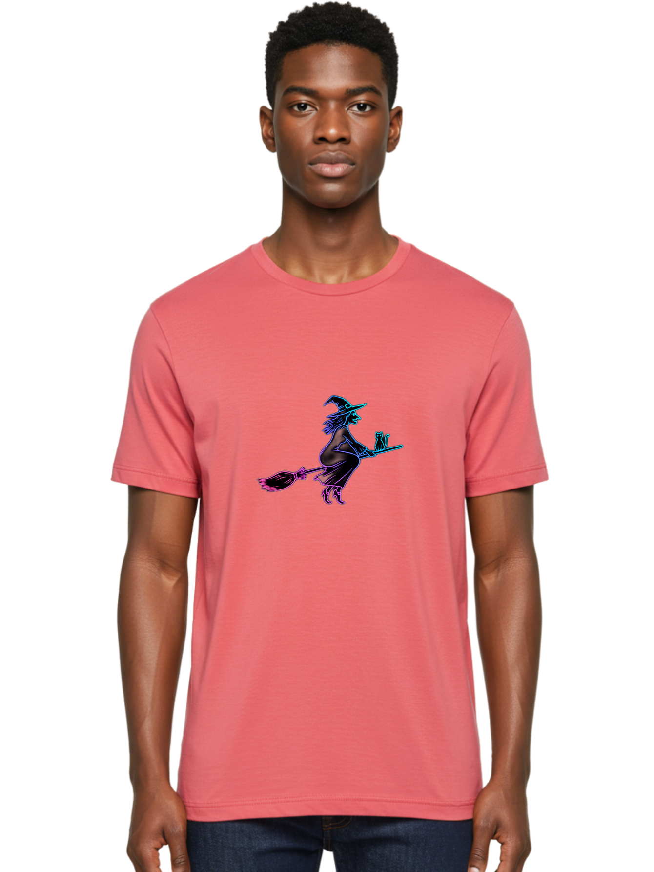 Witch-Flying-On-Broomstick Men'S Graphic Tee, 100% Cotton, Comfortable Casual Summer Wear, Machine Washable, Vintage Camera, Old Camera, Antique Camera, Black Camera, Classic Photography, Photography Equipment, Nostalgic Device, Film Camera, Bal620 25
