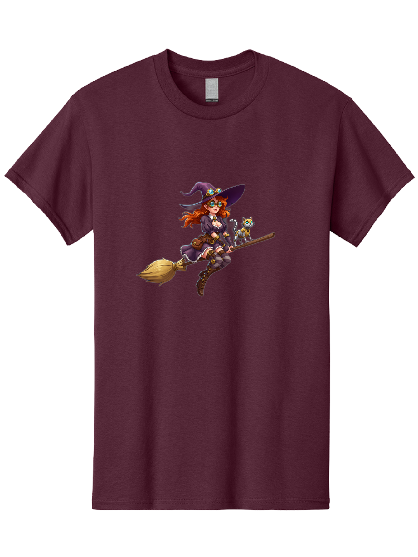 Witch-Flying-With-Cat-1 Men'S Graphic Tee, 100% Cotton, Comfortable Casual Summer Wear, Machine Washable, Vintage Camera, Old Camera, Antique Camera, Black Camera, Classic Photography, Photography Equipment, Nostalgic Device, Film Camera, Bal621 4