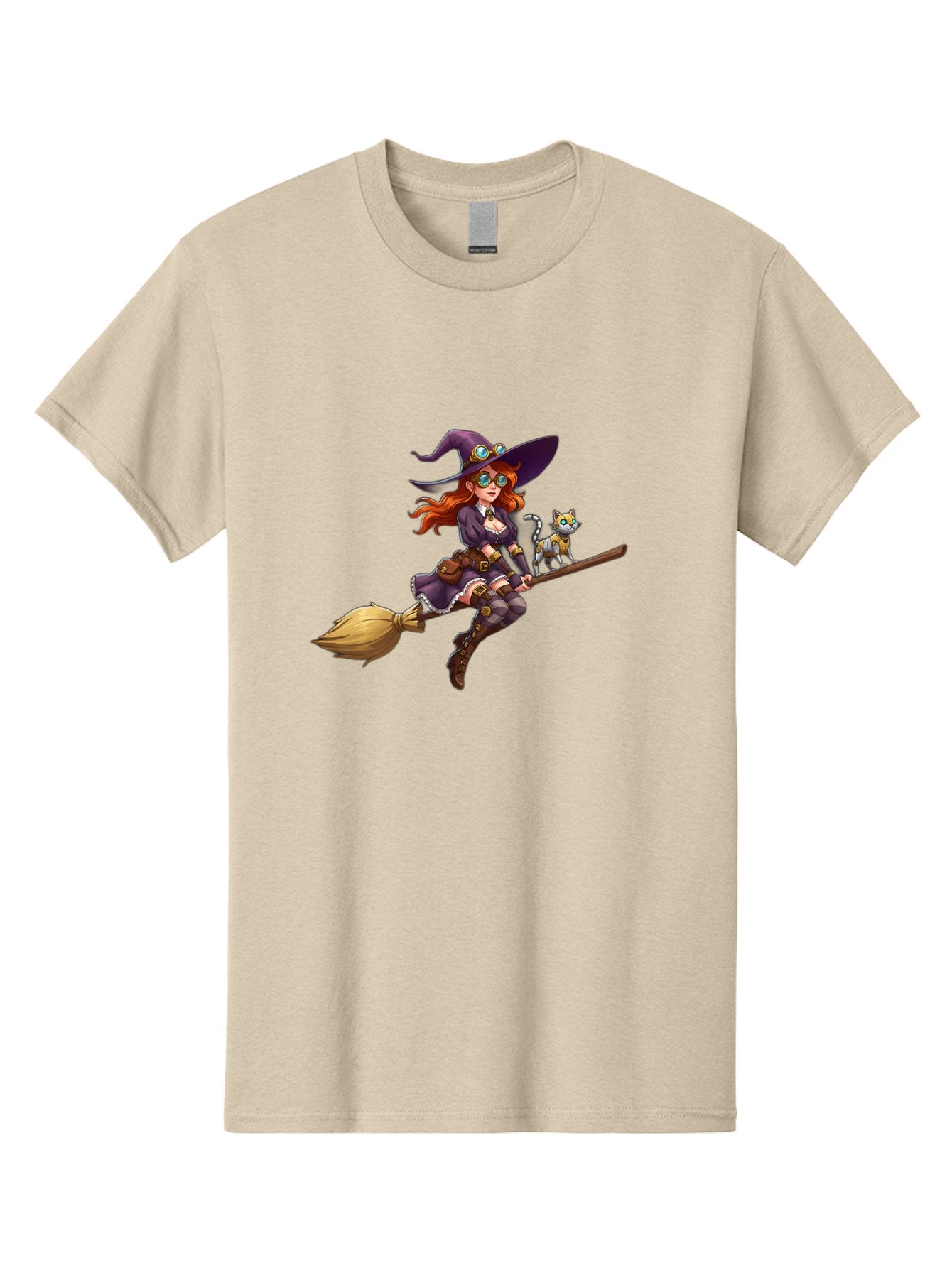 Witch-Flying-With-Cat-1 Men'S Graphic Tee, 100% Cotton, Comfortable Casual Summer Wear, Machine Washable, Vintage Camera, Old Camera, Antique Camera, Black Camera, Classic Photography, Photography Equipment, Nostalgic Device, Film Camera, Bal621 5