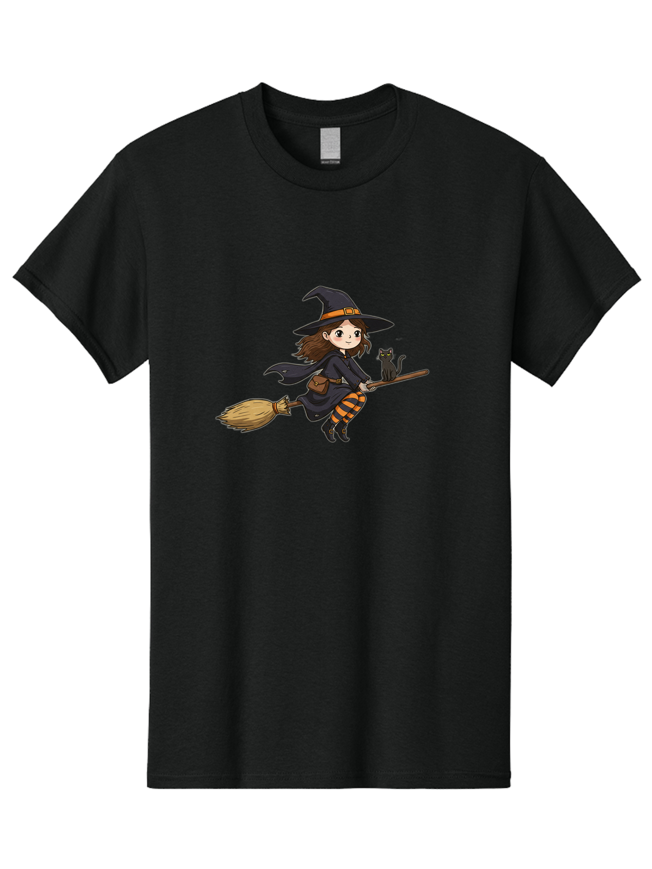 Witch-Flying-With-Cat-2 Men'S Graphic Tee, 100% Cotton, Comfortable Casual Summer Wear, Machine Washable, Vintage Camera, Old Camera, Antique Camera, Black Camera, Classic Photography, Photography Equipment, Nostalgic Device, Film Camera, Bal622 14