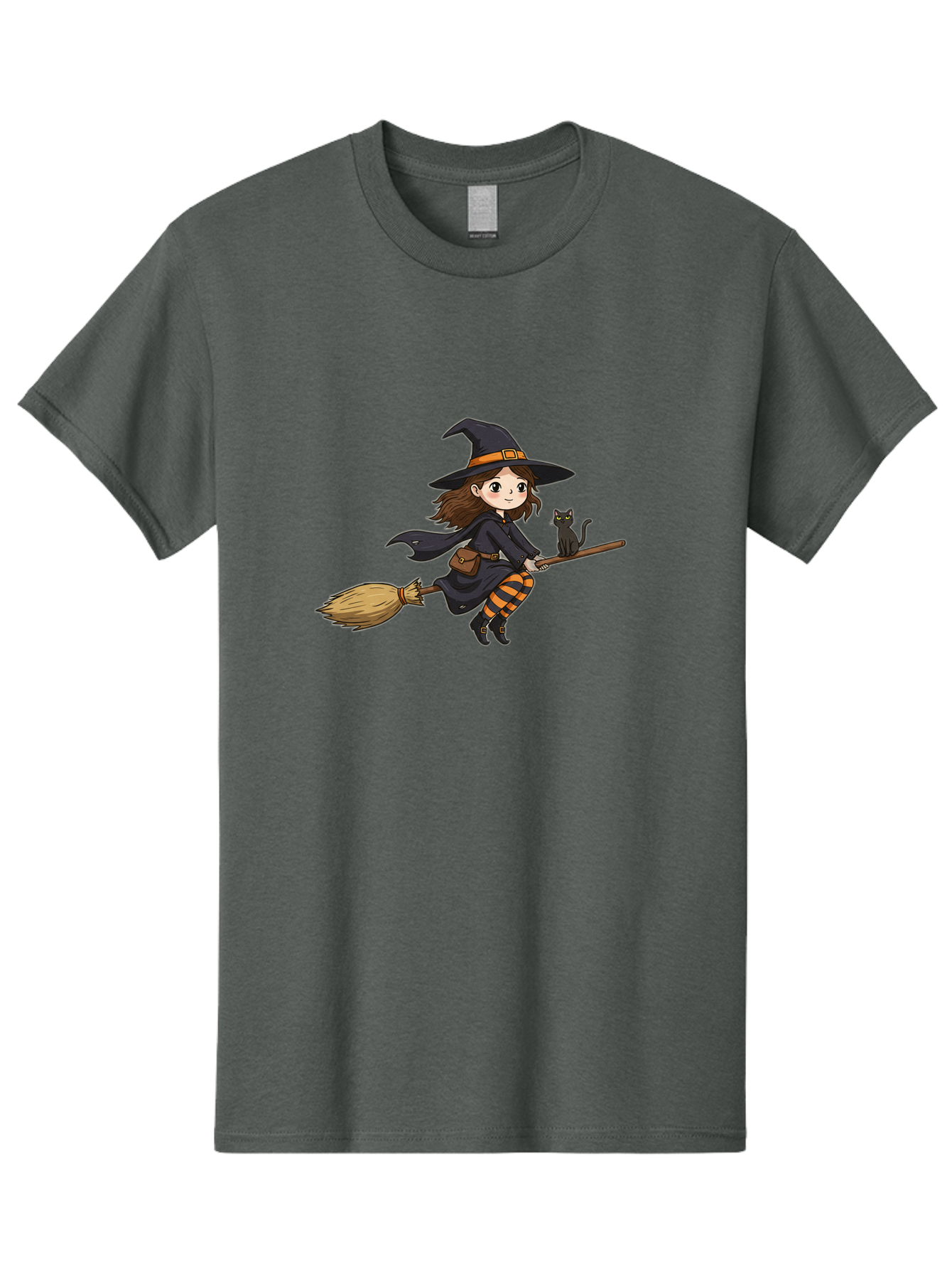 Witch-Flying-With-Cat-2 Men'S Graphic Tee, 100% Cotton, Comfortable Casual Summer Wear, Machine Washable, Vintage Camera, Old Camera, Antique Camera, Black Camera, Classic Photography, Photography Equipment, Nostalgic Device, Film Camera, Bal622 5