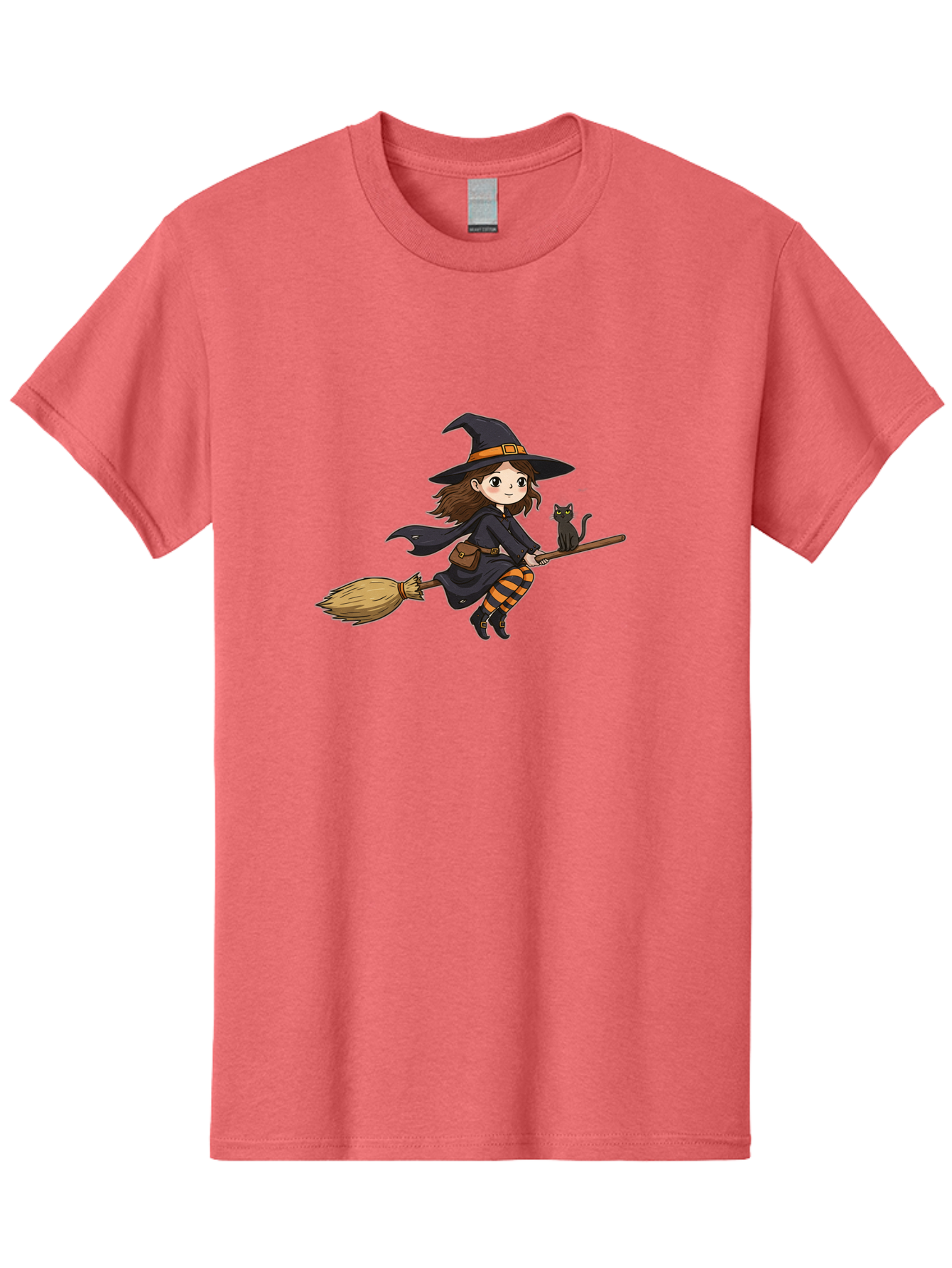 Witch-Flying-With-Cat-2 Men'S Graphic Tee, 100% Cotton, Comfortable Casual Summer Wear, Machine Washable, Vintage Camera, Old Camera, Antique Camera, Black Camera, Classic Photography, Photography Equipment, Nostalgic Device, Film Camera, Bal622 13