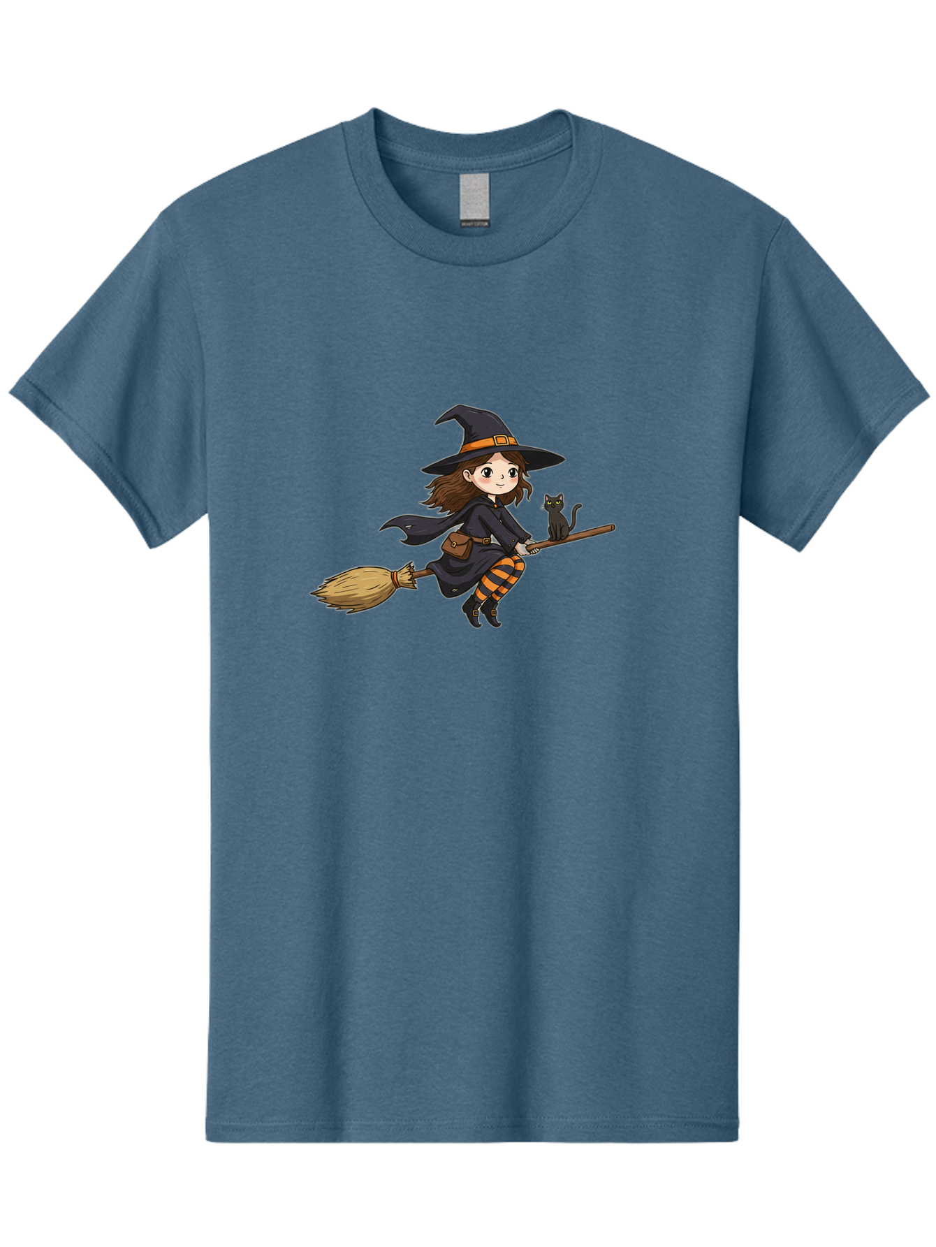 Witch-Flying-With-Cat-2 Men'S Graphic Tee, 100% Cotton, Comfortable Casual Summer Wear, Machine Washable, Vintage Camera, Old Camera, Antique Camera, Black Camera, Classic Photography, Photography Equipment, Nostalgic Device, Film Camera, Bal622 4