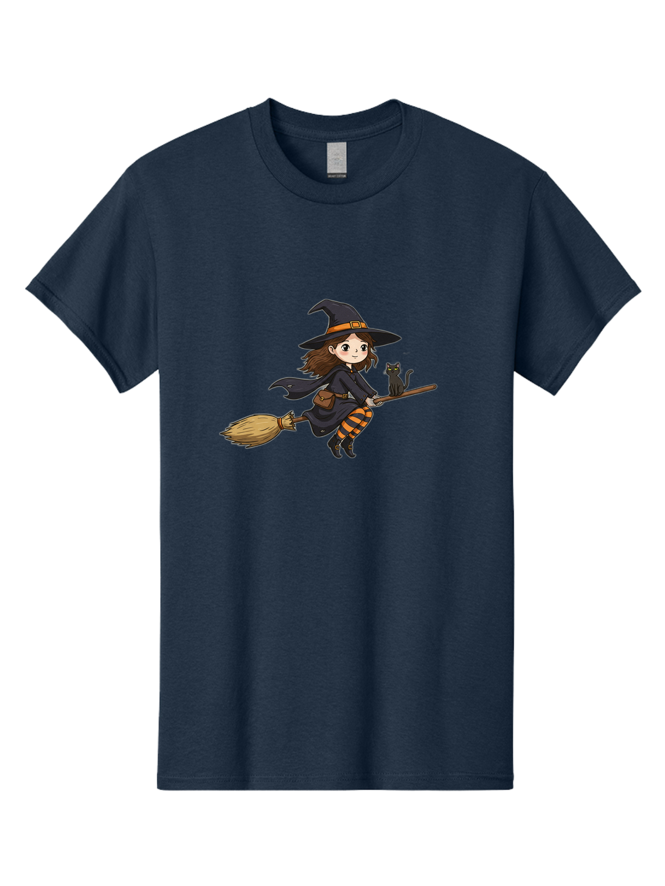 Witch-Flying-With-Cat-2 Men'S Graphic Tee, 100% Cotton, Comfortable Casual Summer Wear, Machine Washable, Vintage Camera, Old Camera, Antique Camera, Black Camera, Classic Photography, Photography Equipment, Nostalgic Device, Film Camera, Bal622