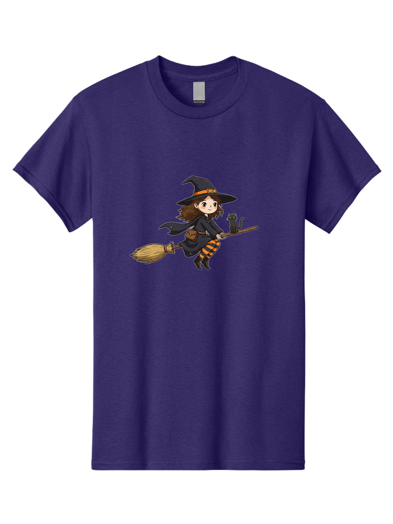 Witch-Flying-With-Cat-2 Men'S Graphic Tee, 100% Cotton, Comfortable Casual Summer Wear, Machine Washable, Vintage Camera, Old Camera, Antique Camera, Black Camera, Classic Photography, Photography Equipment, Nostalgic Device, Film Camera, Bal622 8