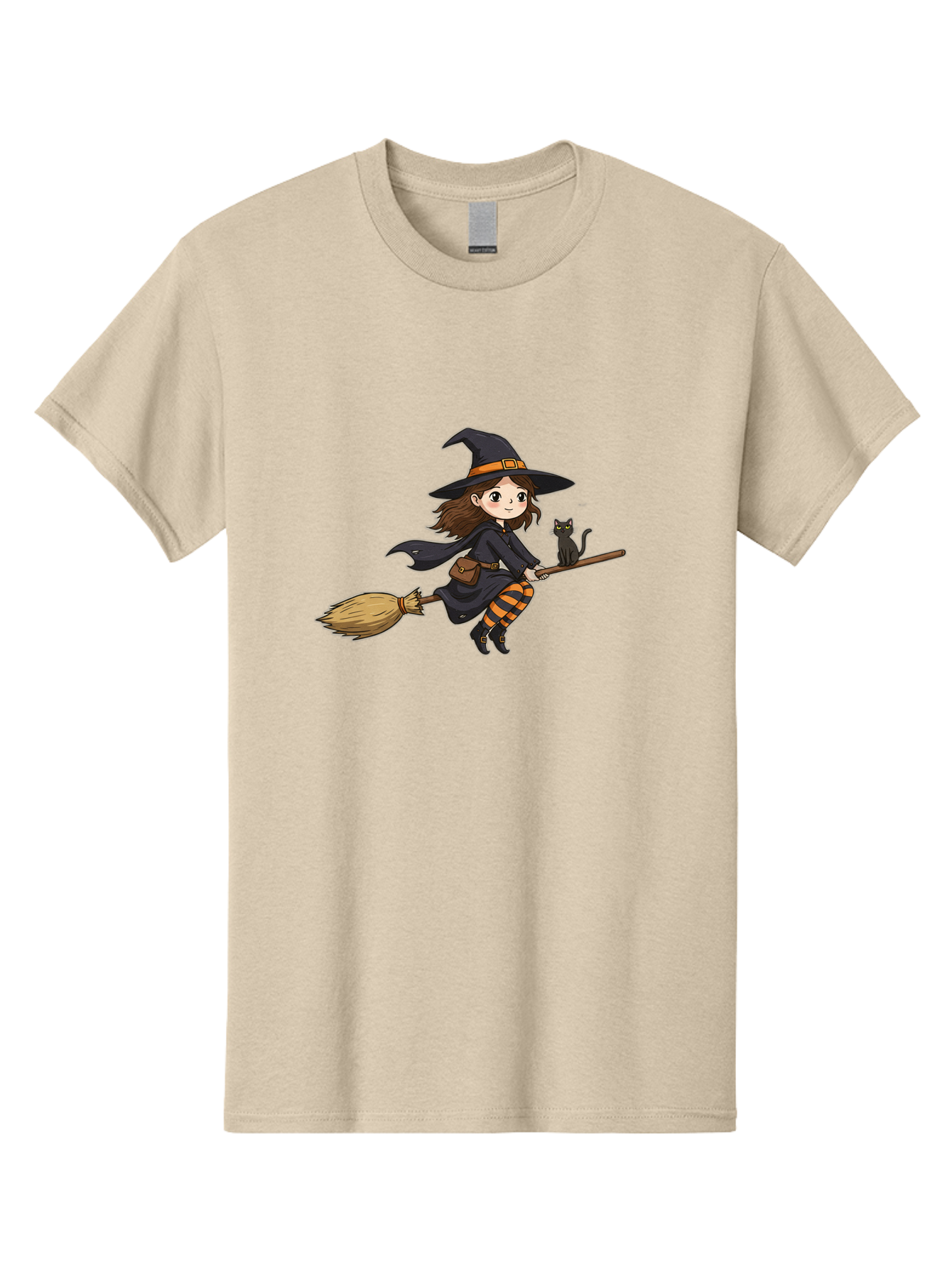 Witch-Flying-With-Cat-2 Men'S Graphic Tee, 100% Cotton, Comfortable Casual Summer Wear, Machine Washable, Vintage Camera, Old Camera, Antique Camera, Black Camera, Classic Photography, Photography Equipment, Nostalgic Device, Film Camera, Bal622 7