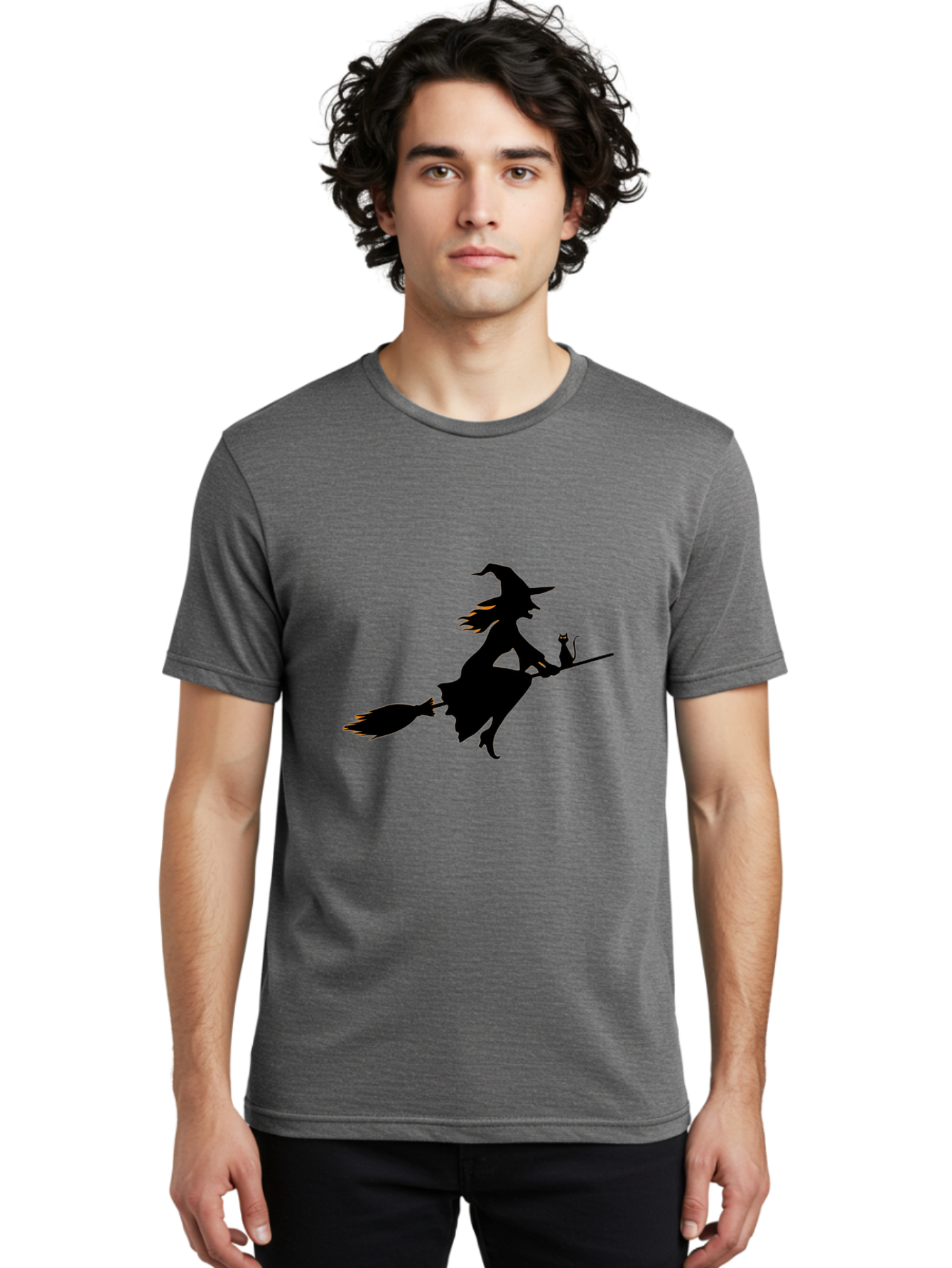 Witch-Flying-With-Cat Men'S Graphic Tee, 100% Cotton, Comfortable Casual Summer Wear, Machine Washable, Vintage Camera, Old Camera, Antique Camera, Black Camera, Classic Photography, Photography Equipment, Nostalgic Device, Film Camera, Bal623 23