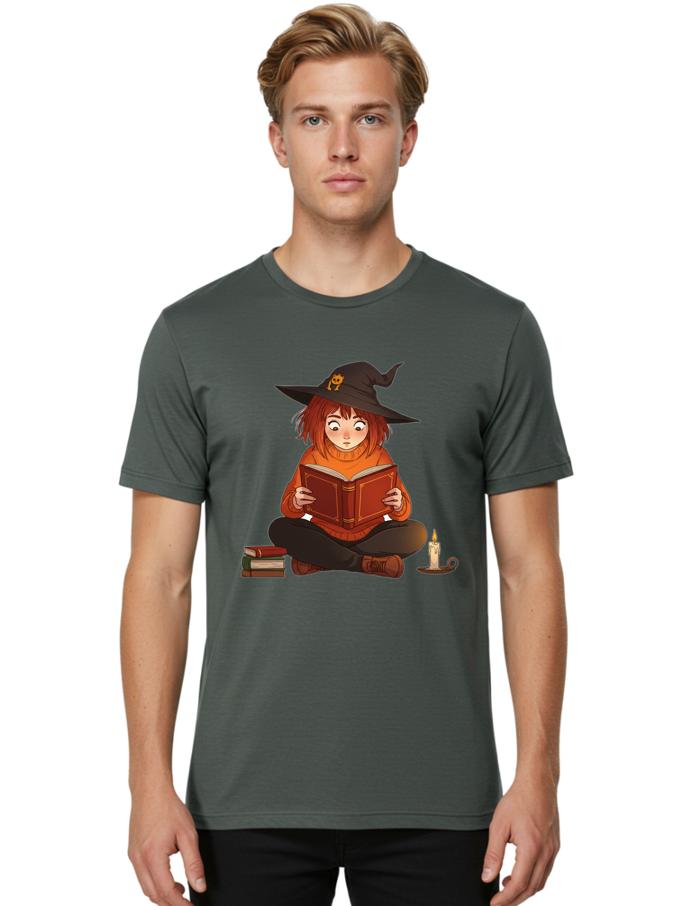 Witch-Reading-Book Men'S Graphic Tee, 100% Cotton, Comfortable Casual Summer Wear, Machine Washable, Vintage Camera, Old Camera, Antique Camera, Black Camera, Classic Photography, Photography Equipment, Nostalgic Device, Film Camera, Bal625 24