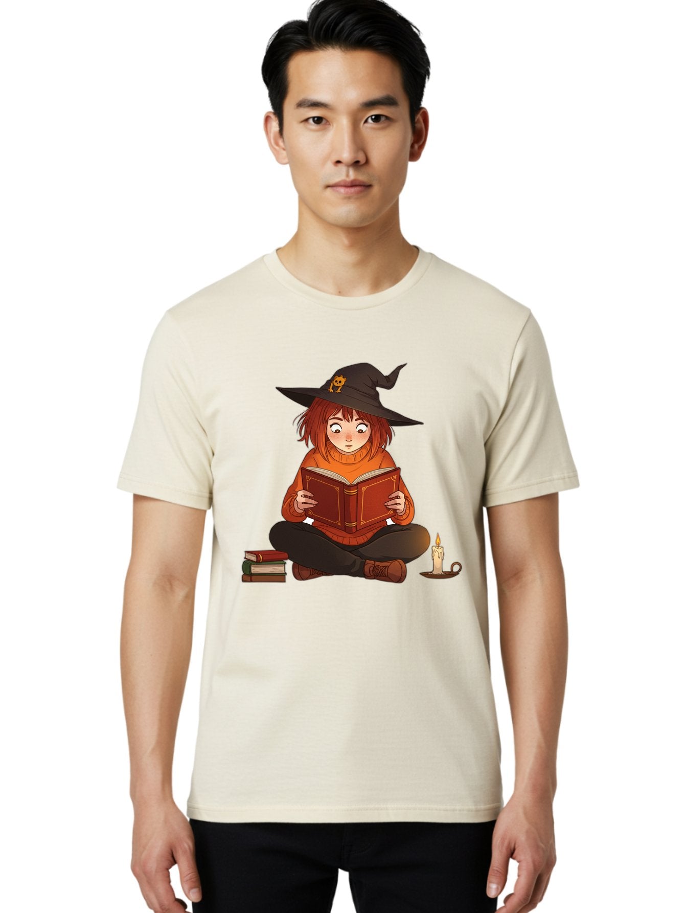 Witch-Reading-Book Men'S Graphic Tee, 100% Cotton, Comfortable Casual Summer Wear, Machine Washable, Vintage Camera, Old Camera, Antique Camera, Black Camera, Classic Photography, Photography Equipment, Nostalgic Device, Film Camera, Bal625 20