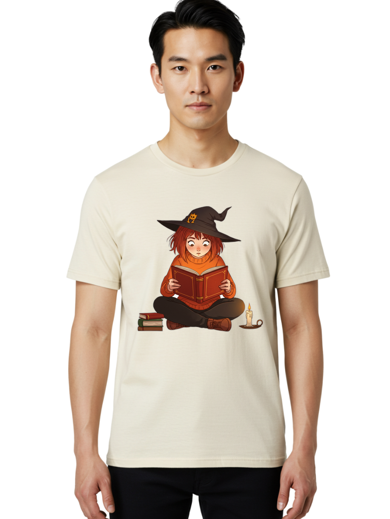 Witch-Reading-Book Men'S Graphic Tee, 100% Cotton, Comfortable Casual Summer Wear, Machine Washable, Vintage Camera, Old Camera, Antique Camera, Black Camera, Classic Photography, Photography Equipment, Nostalgic Device, Film Camera, Bal625 30