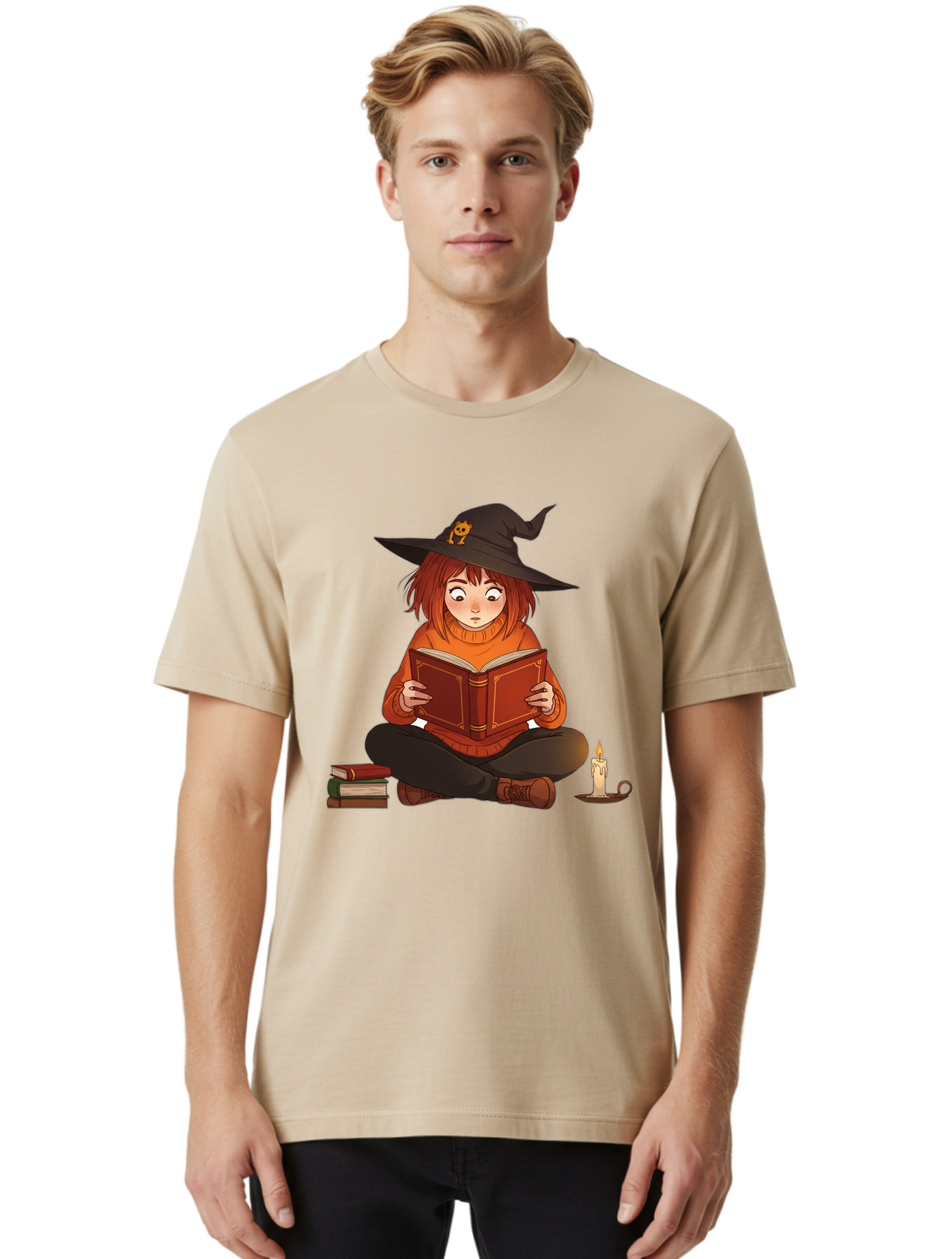 Witch-Reading-Book Men'S Graphic Tee, 100% Cotton, Comfortable Casual Summer Wear, Machine Washable, Vintage Camera, Old Camera, Antique Camera, Black Camera, Classic Photography, Photography Equipment, Nostalgic Device, Film Camera, Bal625 18